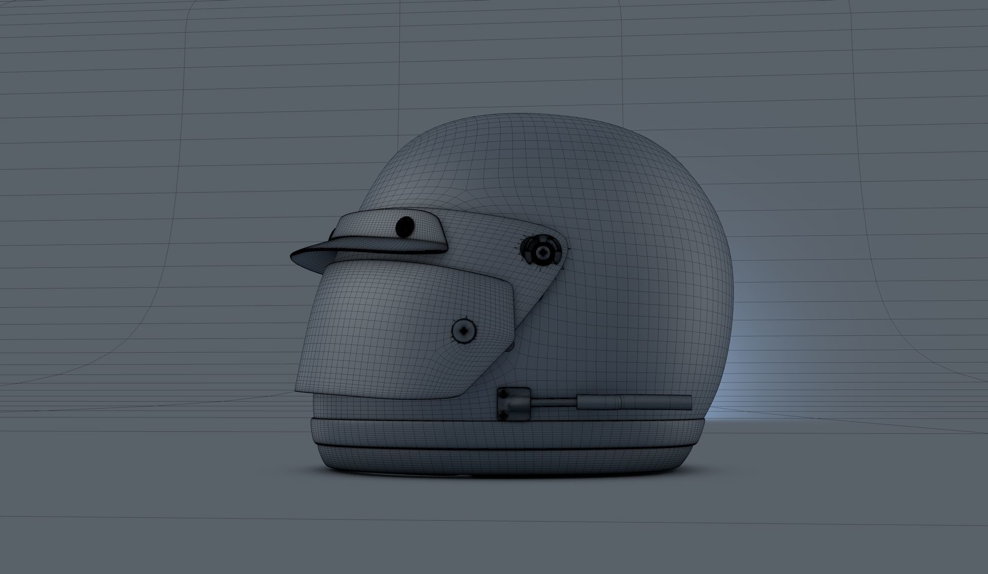 Ronnie Peterson Lotus Helmet 70s 3D model_10