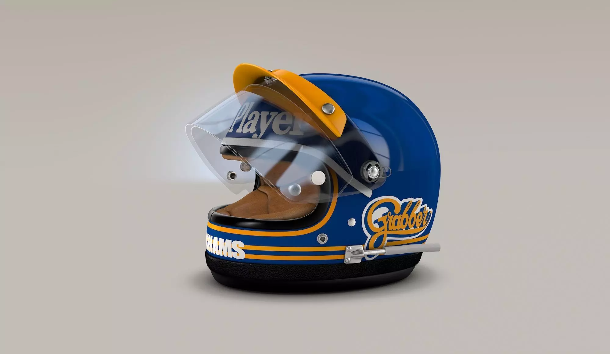 Ronnie Peterson Lotus Helmet 70s 3D model_0