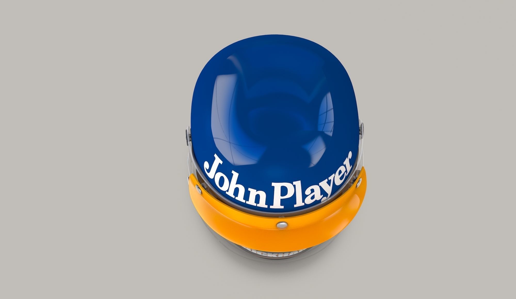 Ronnie Peterson Lotus Helmet 70s 3D model_6