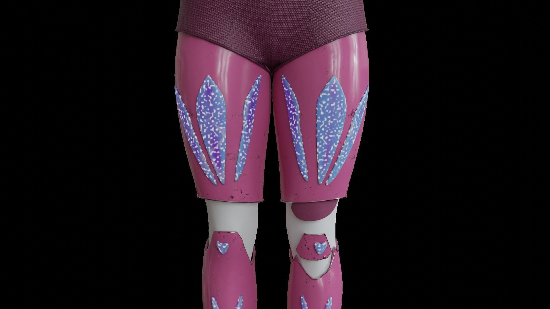 High-quality pink robot 3D model_7