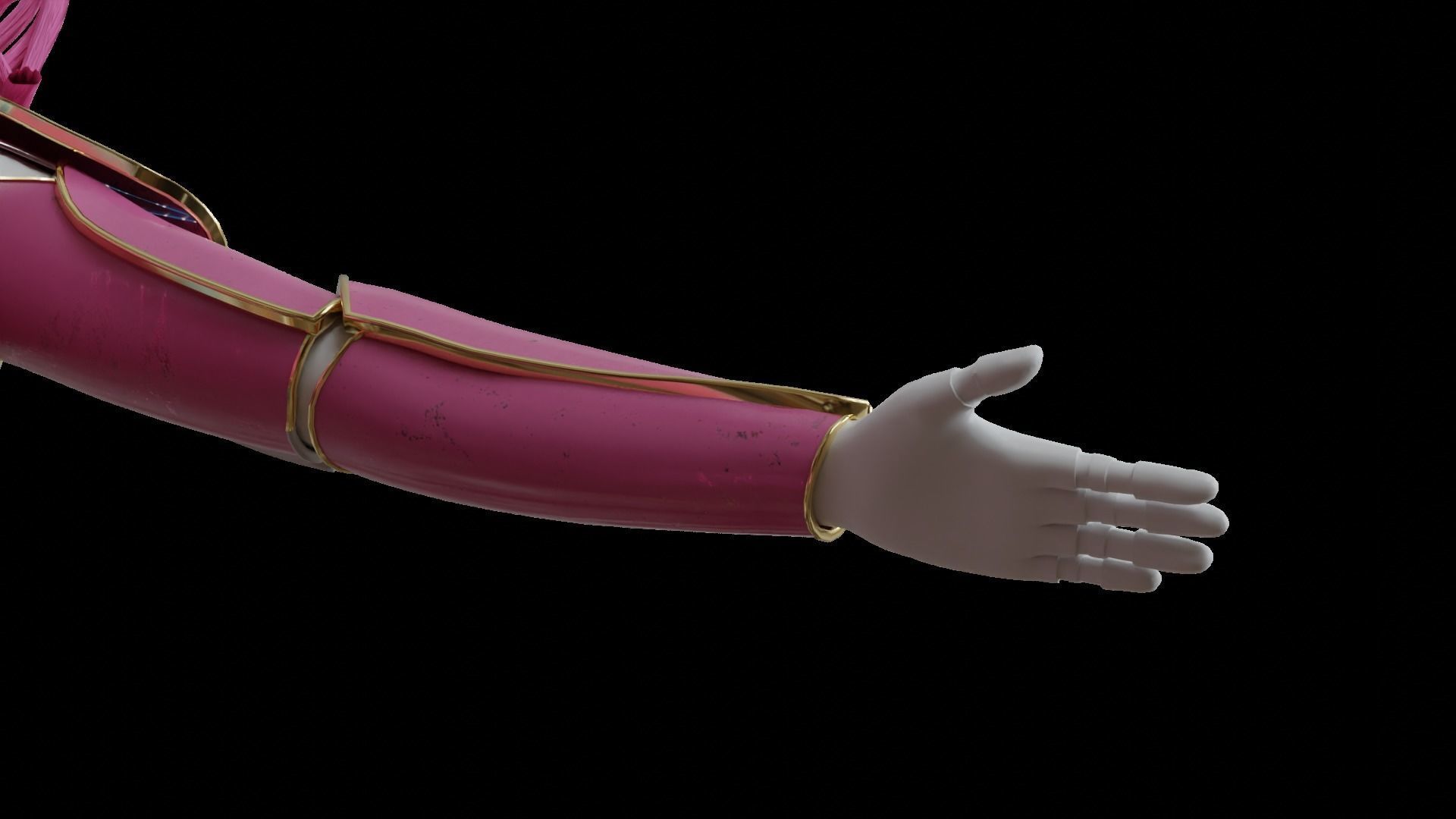 High-quality pink robot 3D model_4