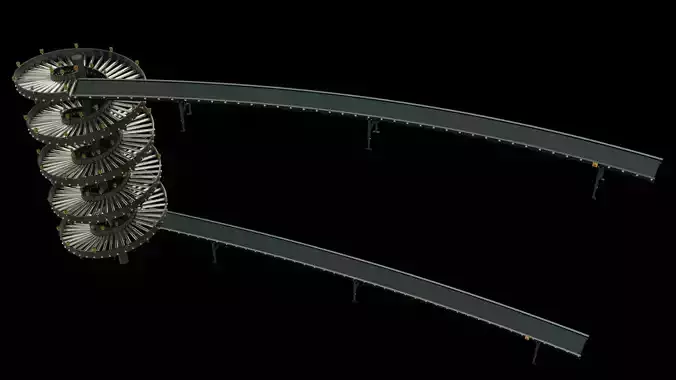 Spiral Gravitational Conveyor