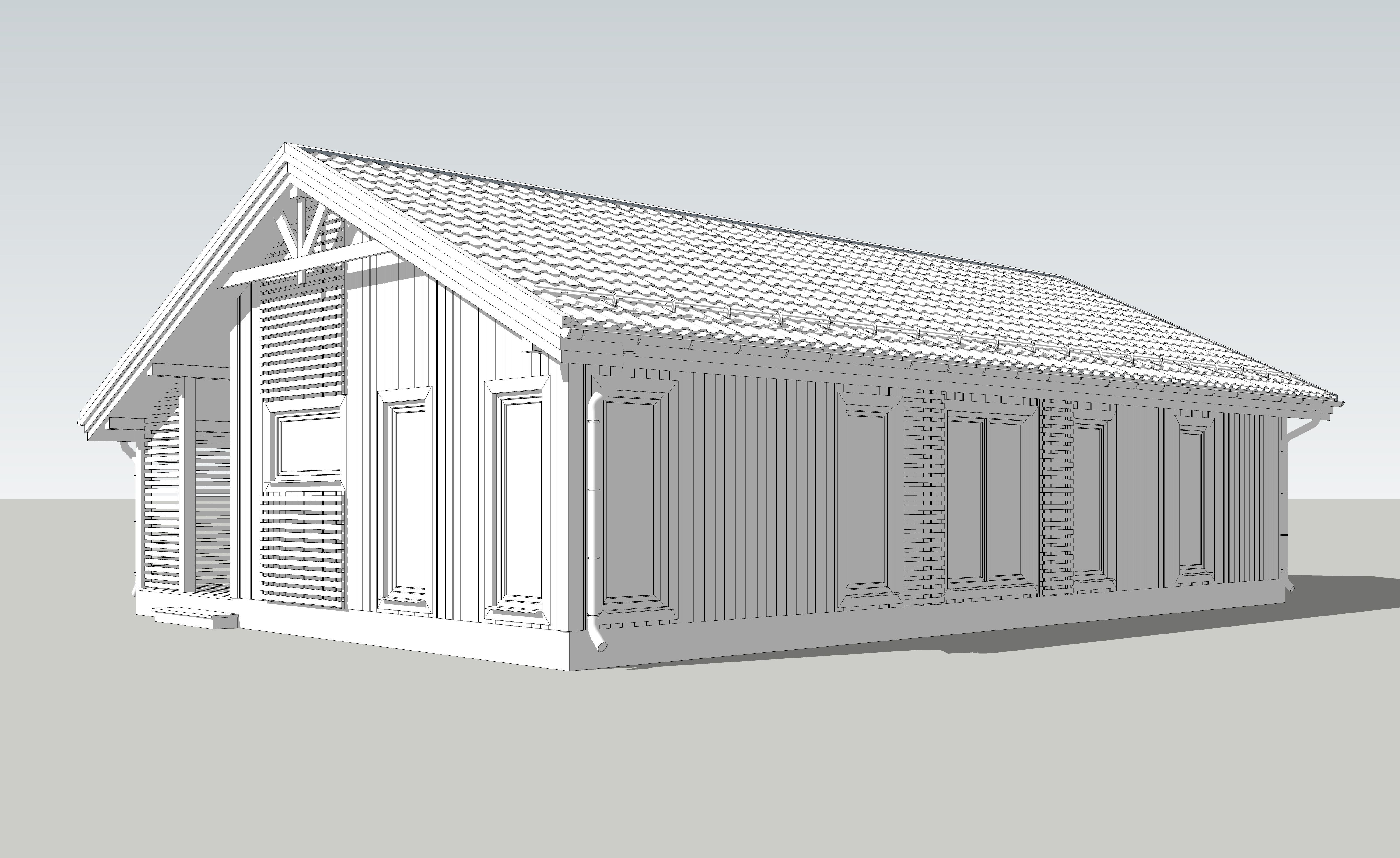 DK-68 house with roof 3D model_4