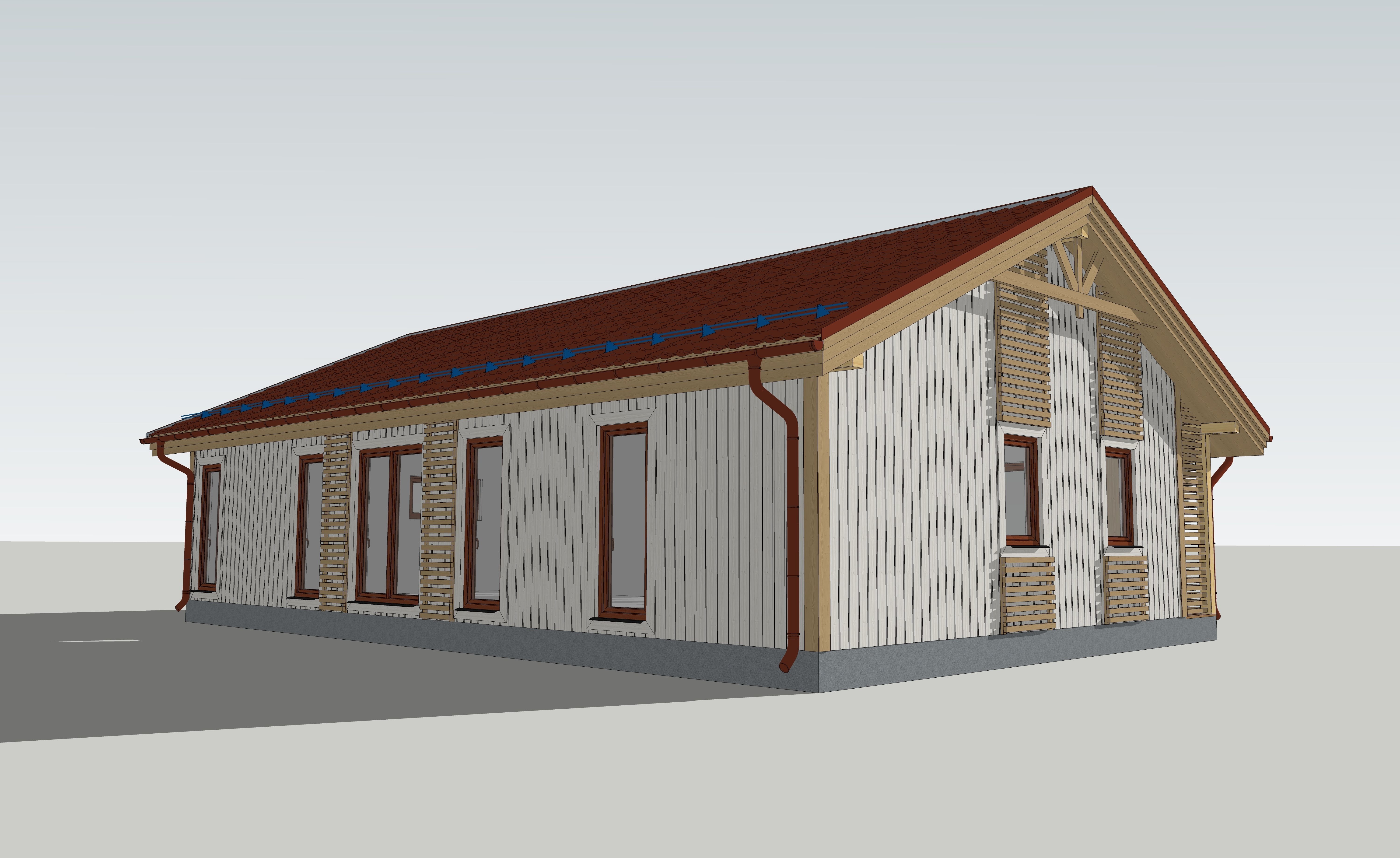 DK-68 house with roof 3D model_7