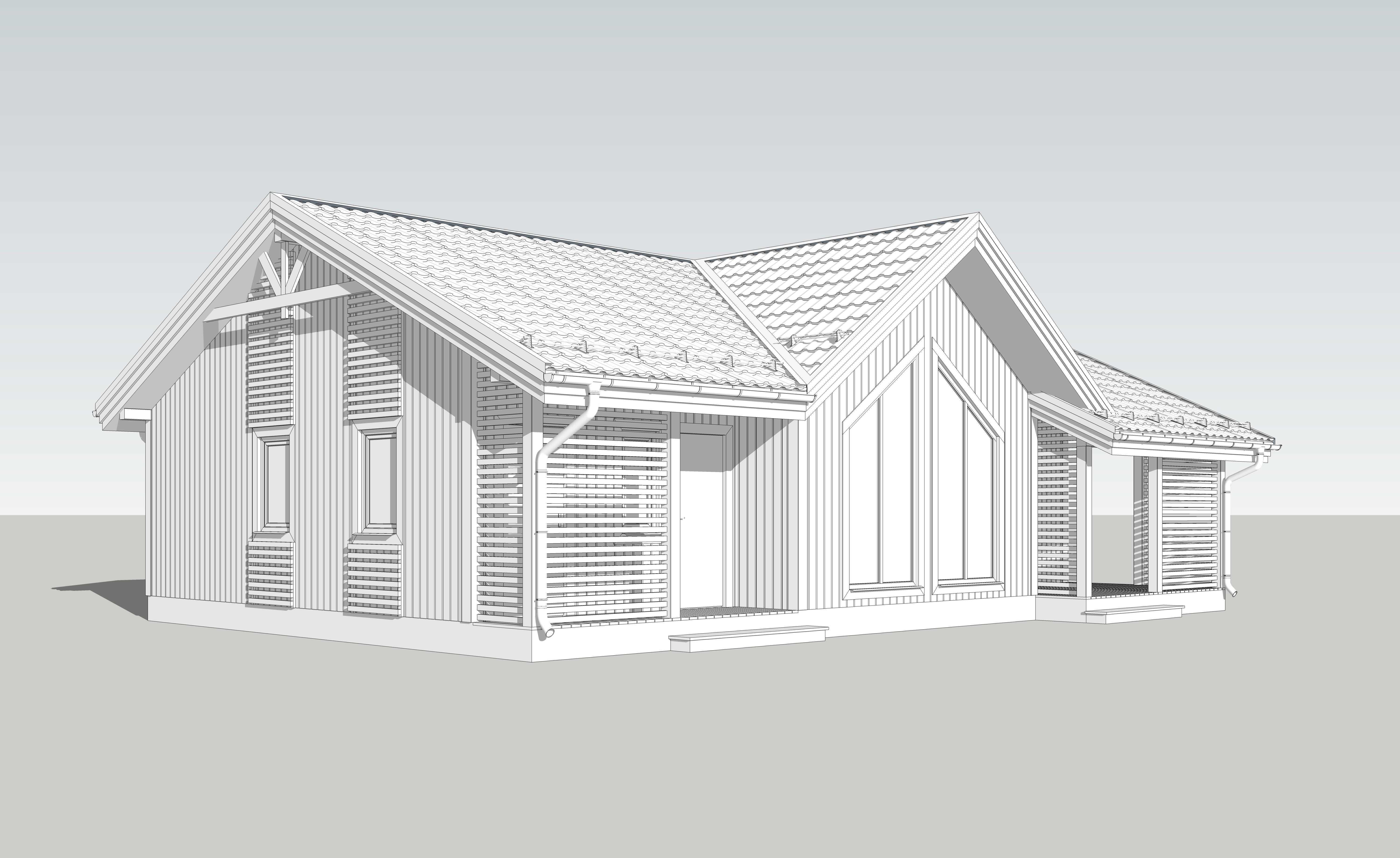 DK-68 house with roof 3D model_1