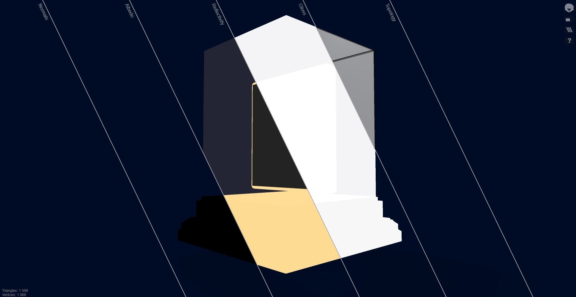 Mutant Ape 19 Gold Club Low-poly 3D model_16