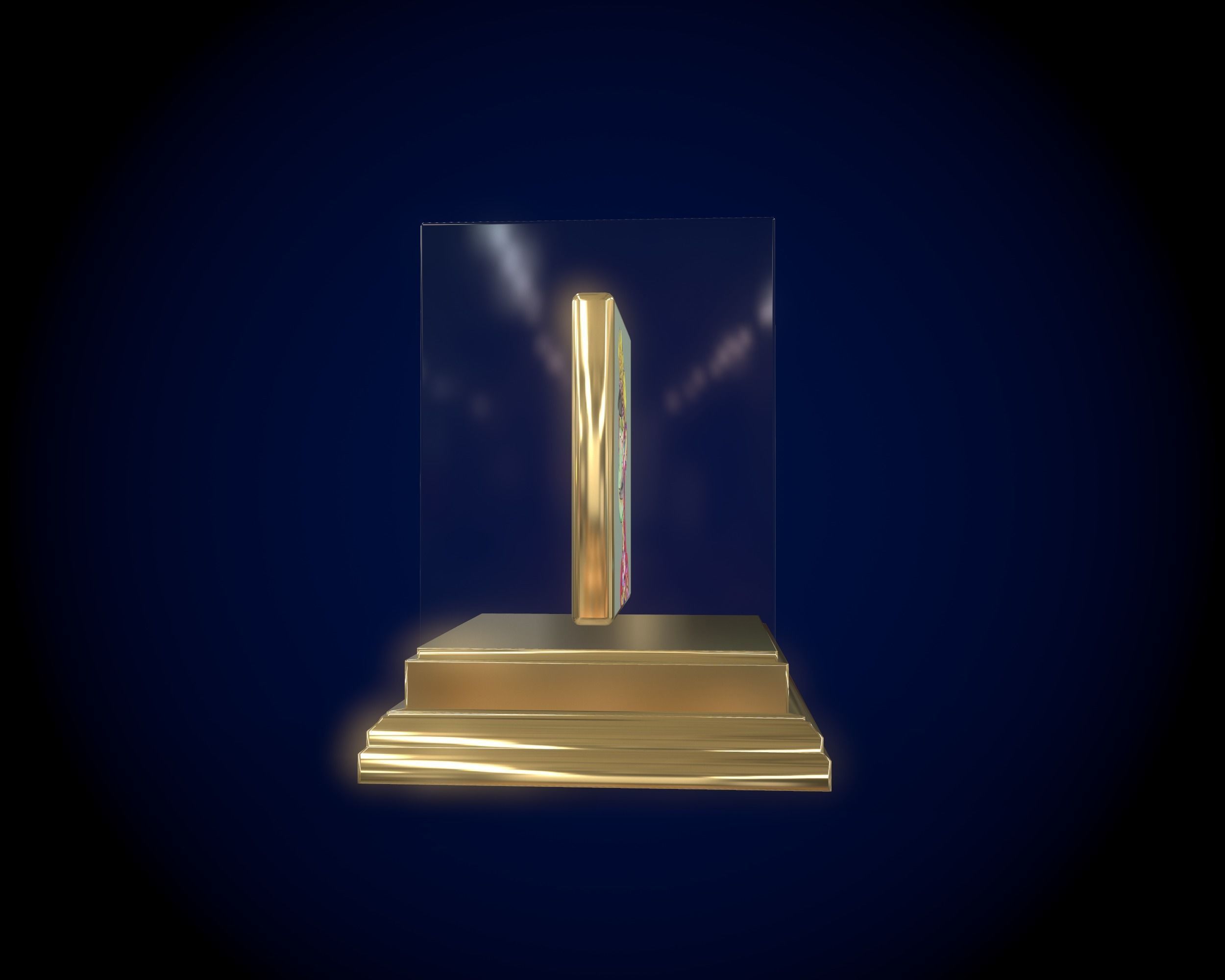 Mutant Ape 19 Gold Club Low-poly 3D model_9