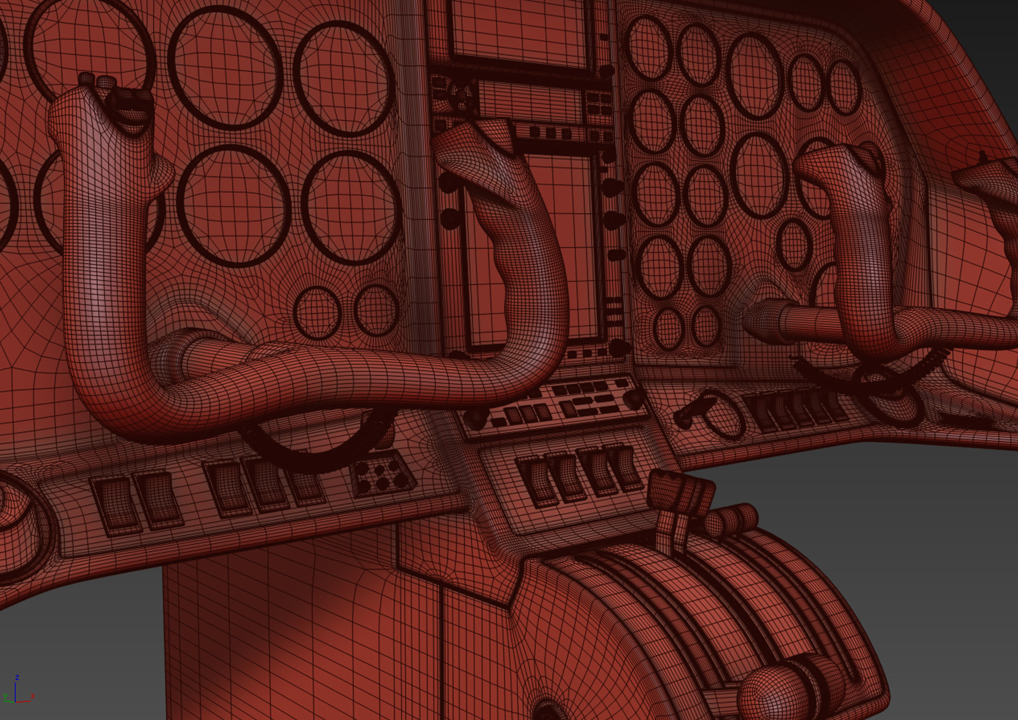 Aircraft Control Panel 3 3D model_20