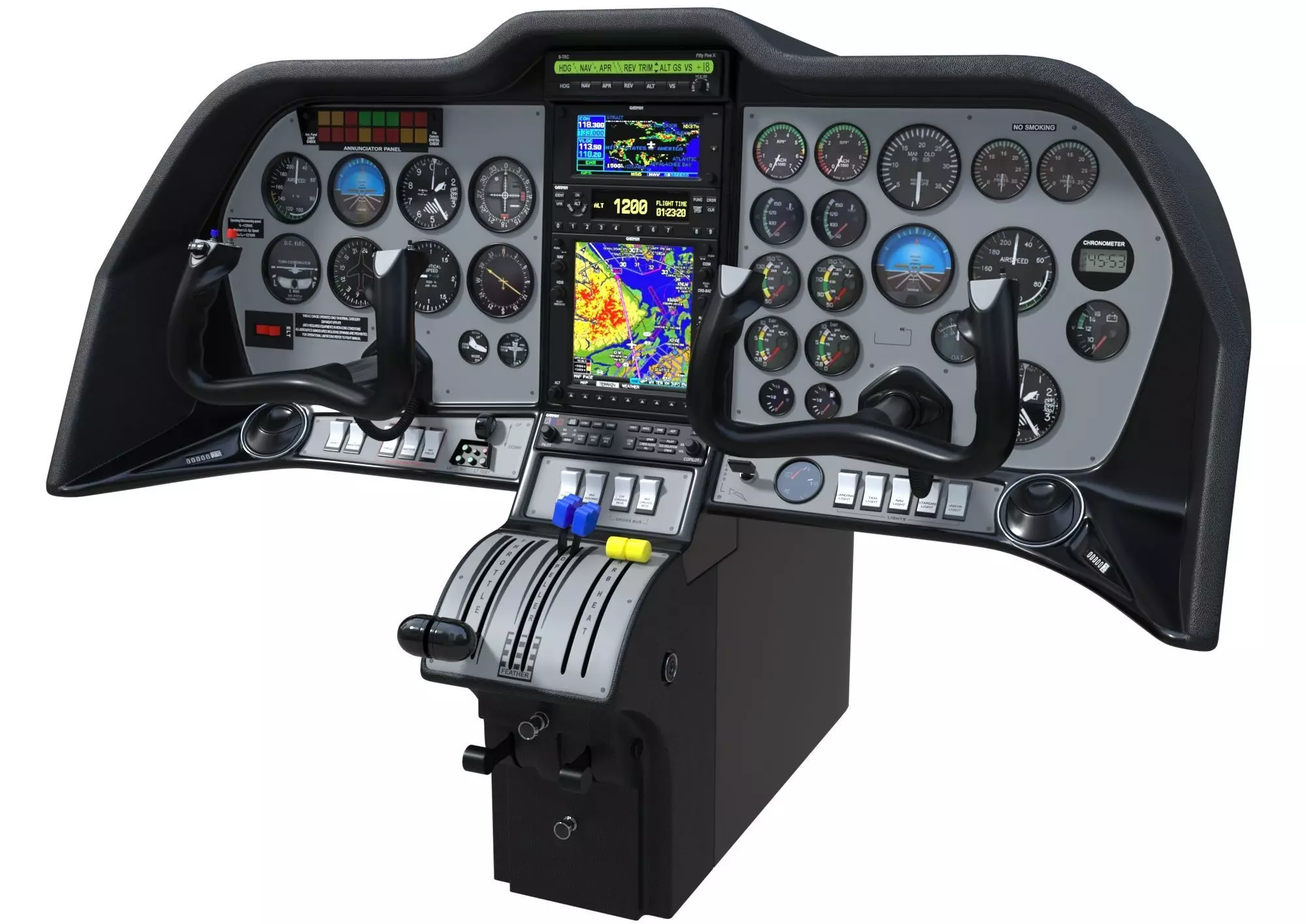 Aircraft Control Panel 3 3D model_0