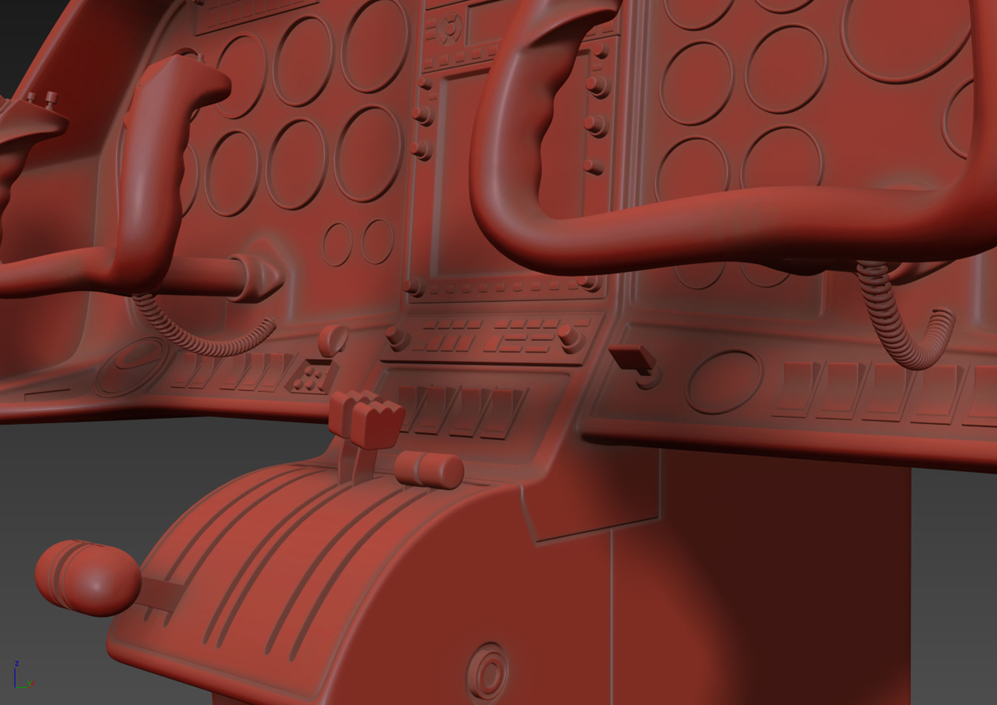 Aircraft Control Panel 3 3D model_15