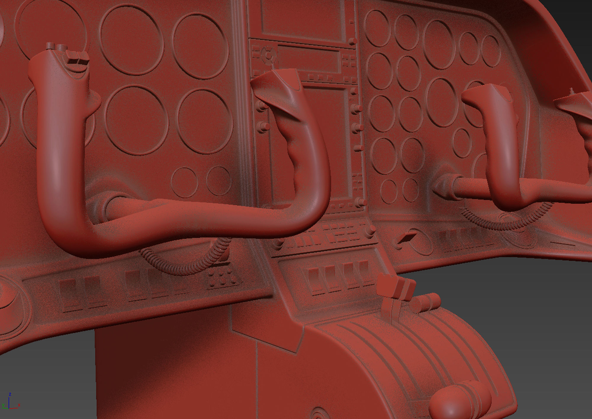 Aircraft Control Panel 3 3D model_18