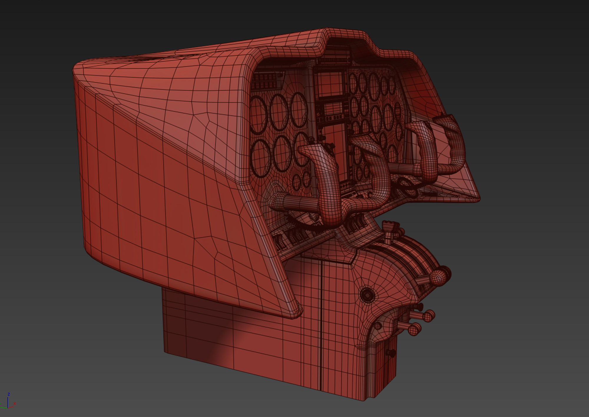 Aircraft Control Panel 3 3D model_14
