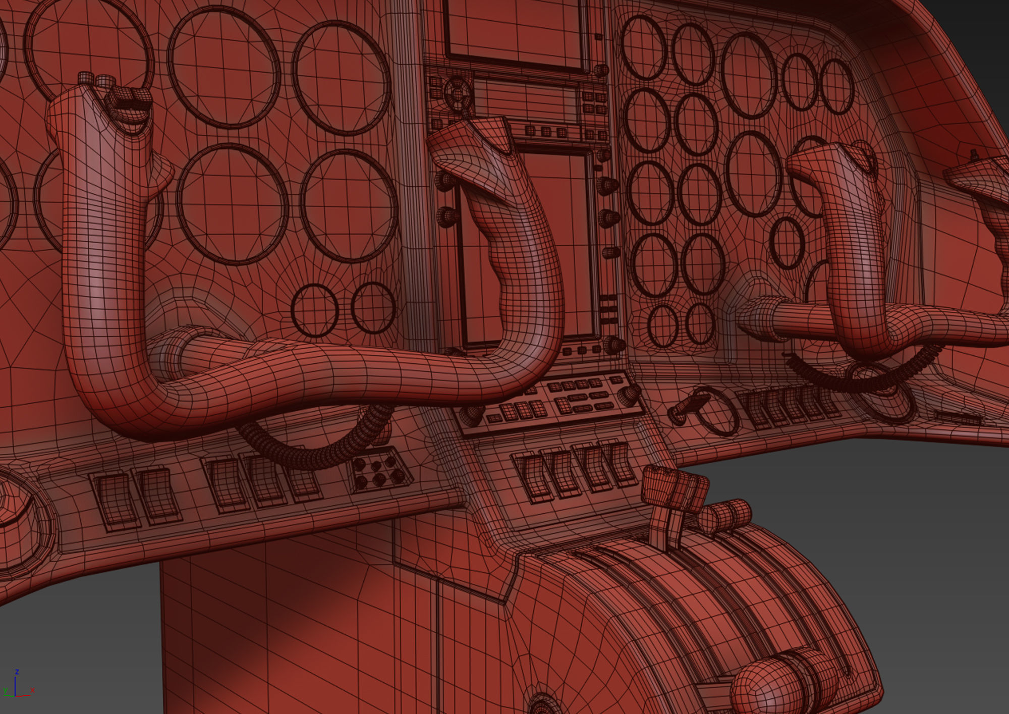 Aircraft Control Panel 3 3D model_19