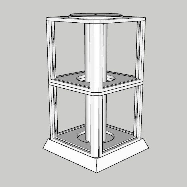 ROTATING LITHOPHANE LAMP 3D print model_3