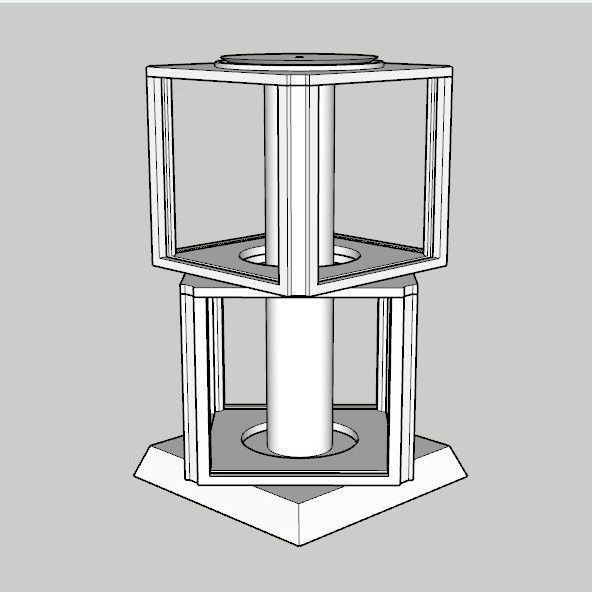 ROTATING LITHOPHANE LAMP 3D print model_2