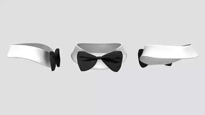 Mens Bow Collar