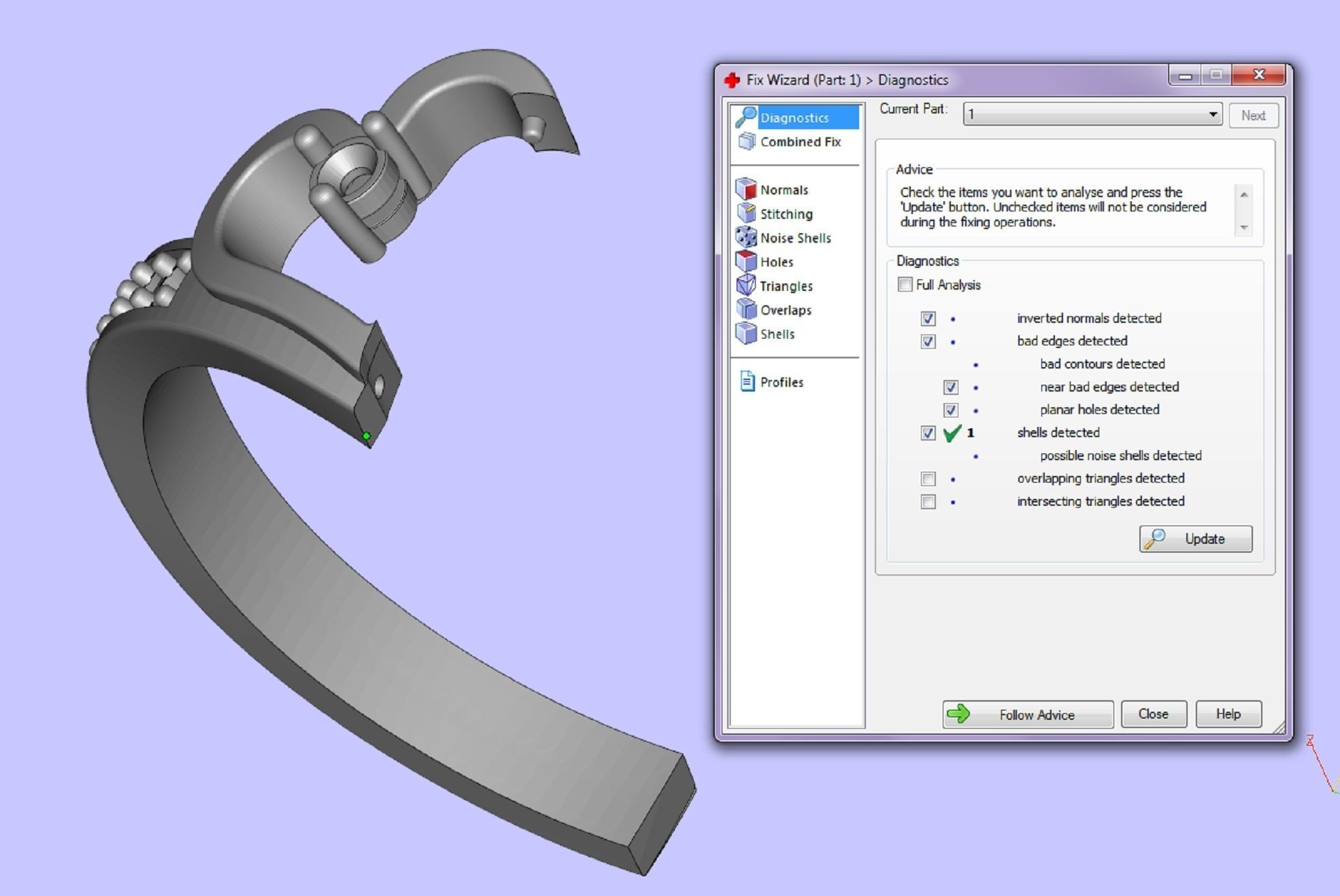 ring two hearts 3D print model_4