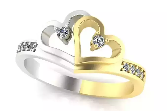  ring  two hearts