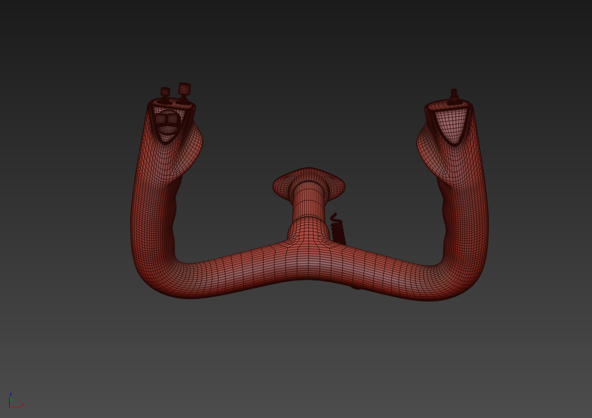 Aircraft Control Wheel 3D model_7