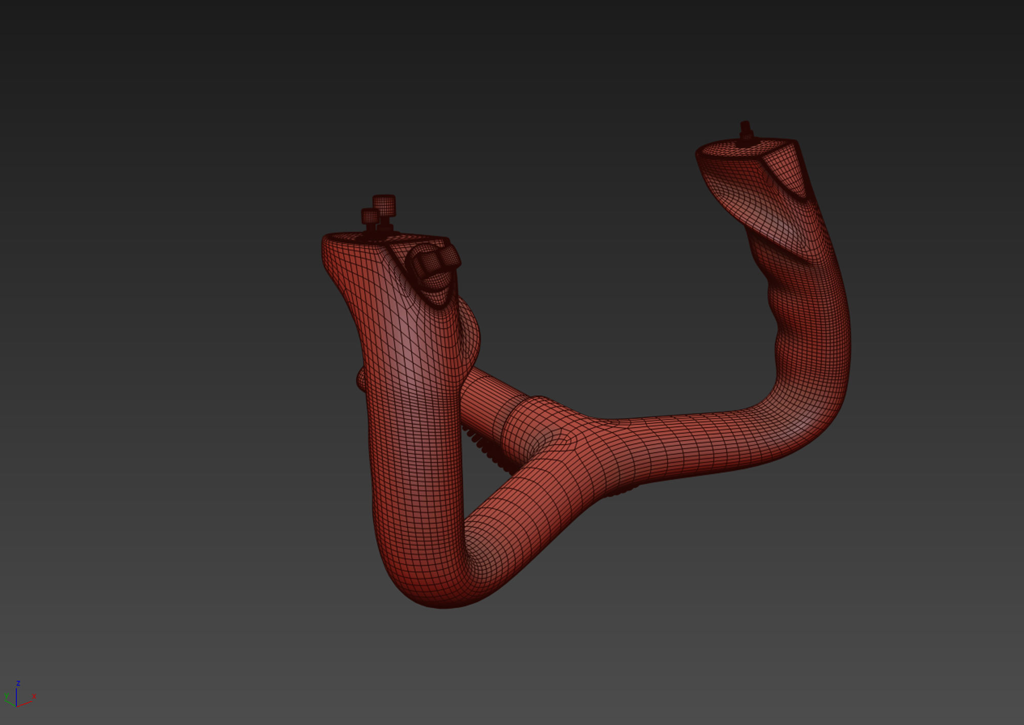 Aircraft Control Wheel 3D model_16