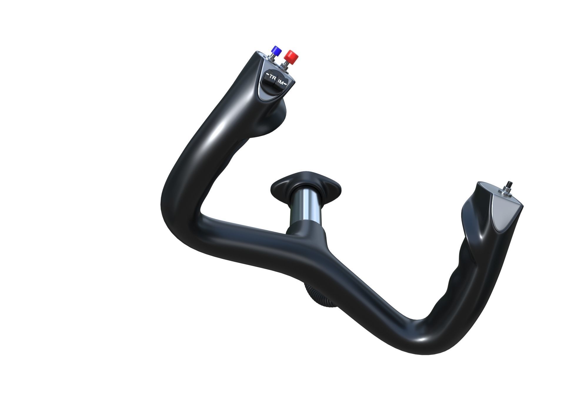 Aircraft Control Wheel 3D model_3