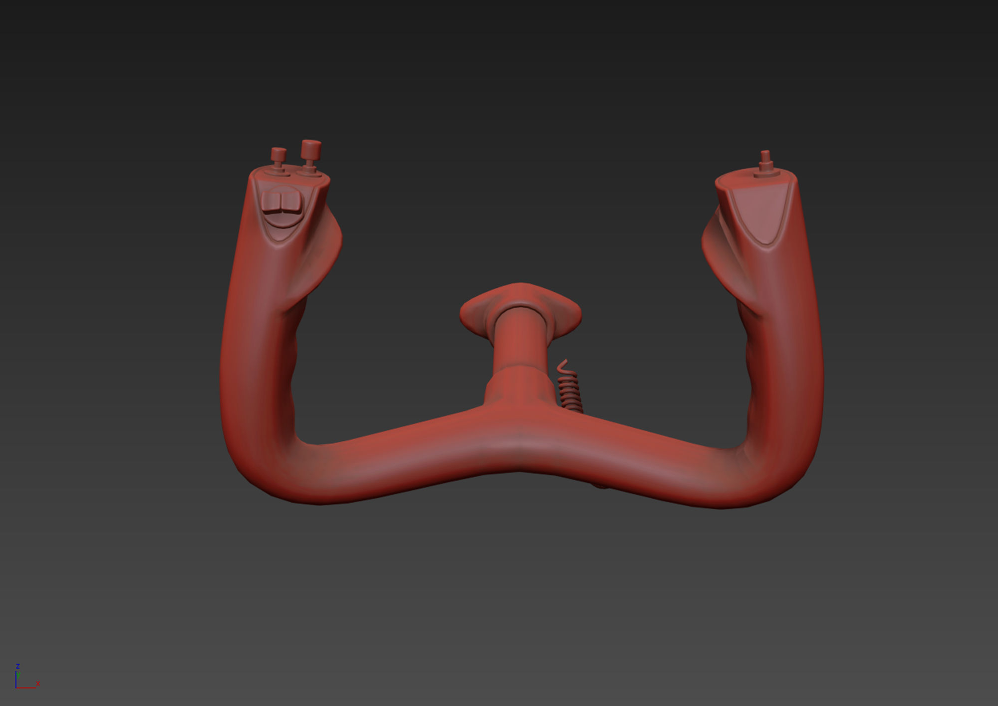 Aircraft Control Wheel 3D model_5