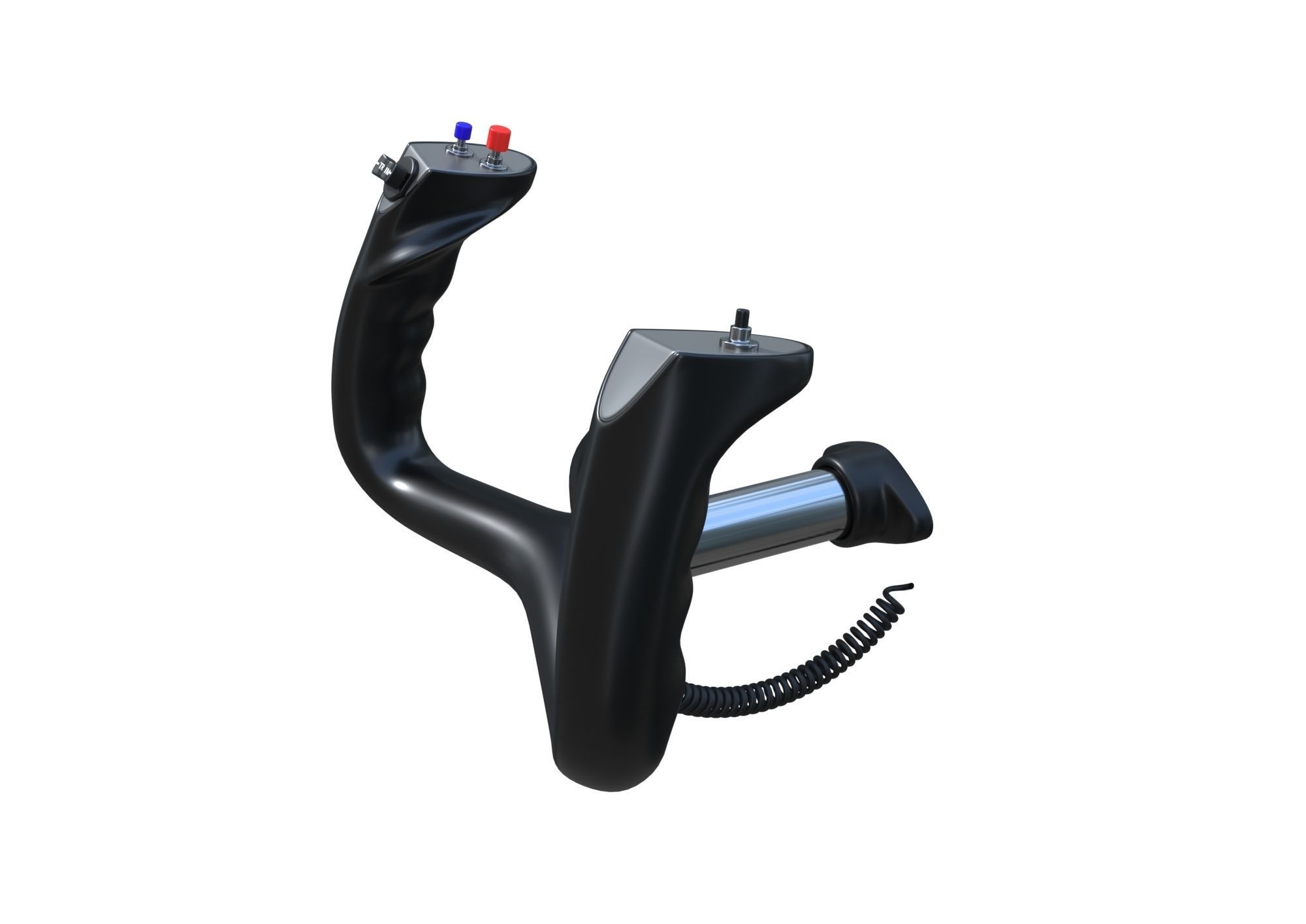 Aircraft Control Wheel 3D model_1