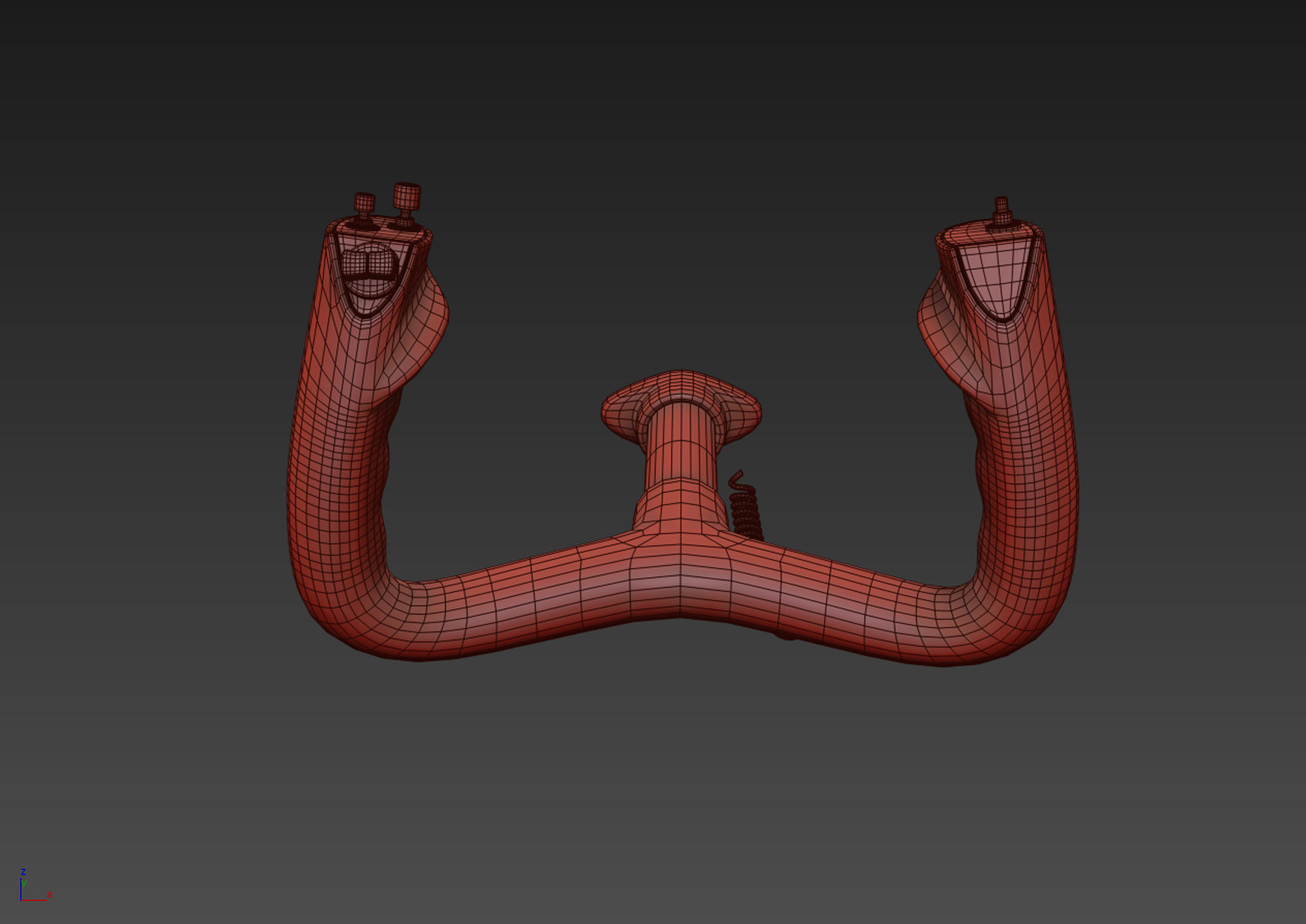 Aircraft Control Wheel 3D model_6