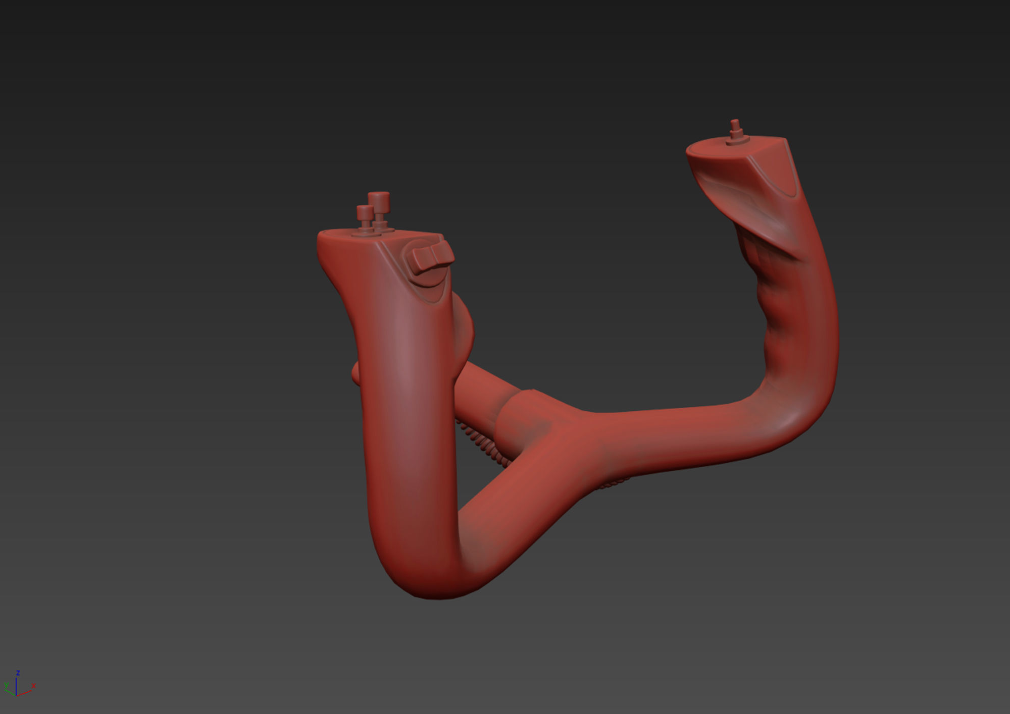 Aircraft Control Wheel 3D model_8