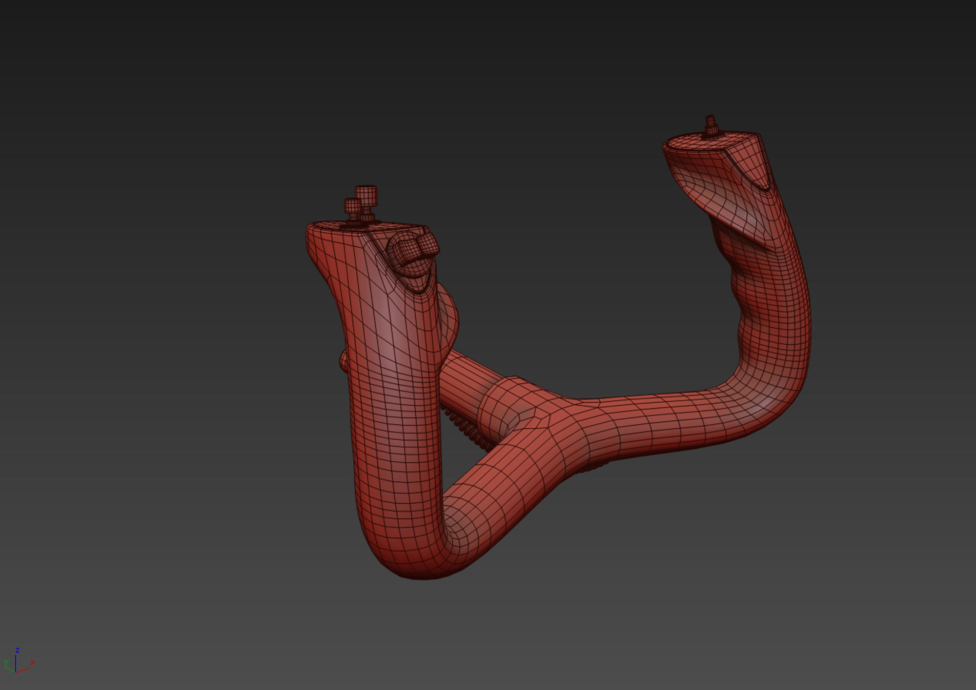 Aircraft Control Wheel 3D model_9