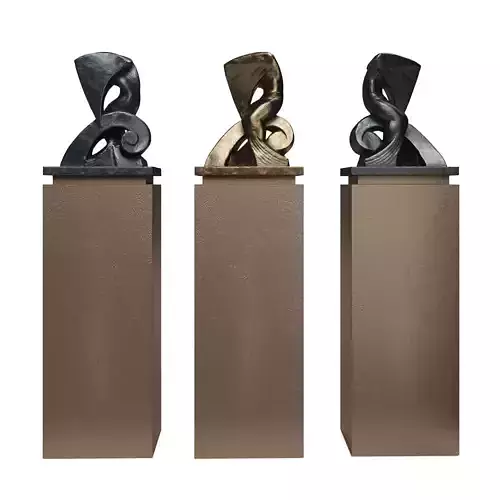 Wave abstract sculpture