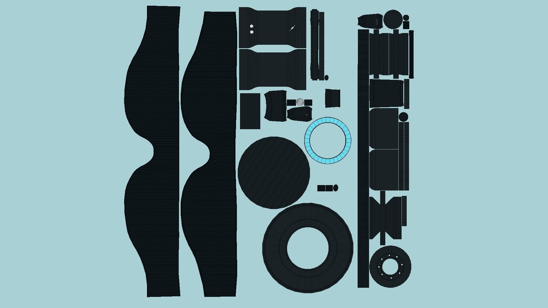 10 SciFi Glasses Model D - Character Design Fashion 3D Model Collection_64