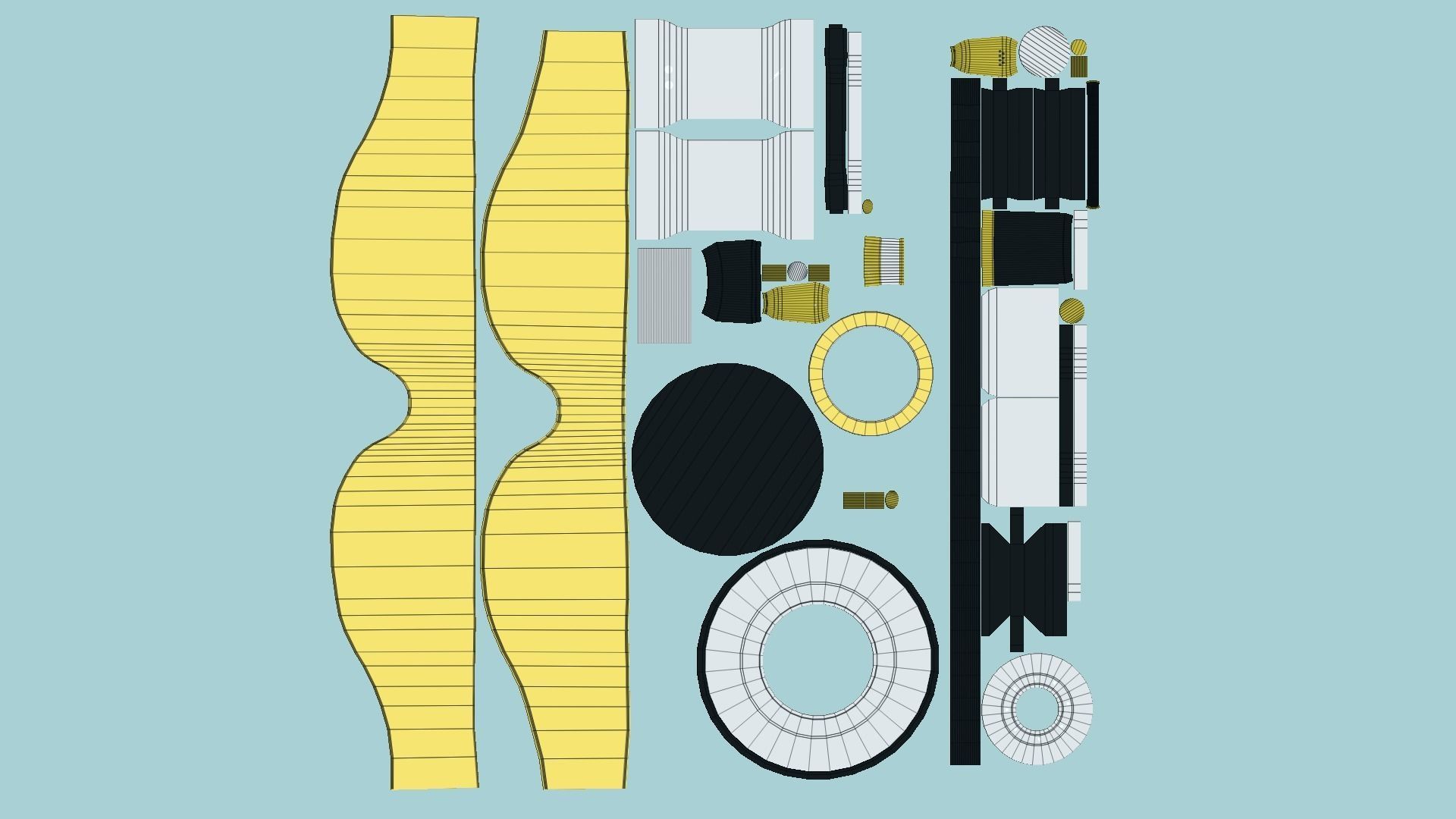 10 SciFi Glasses Model D - Character Design Fashion 3D Model Collection_73