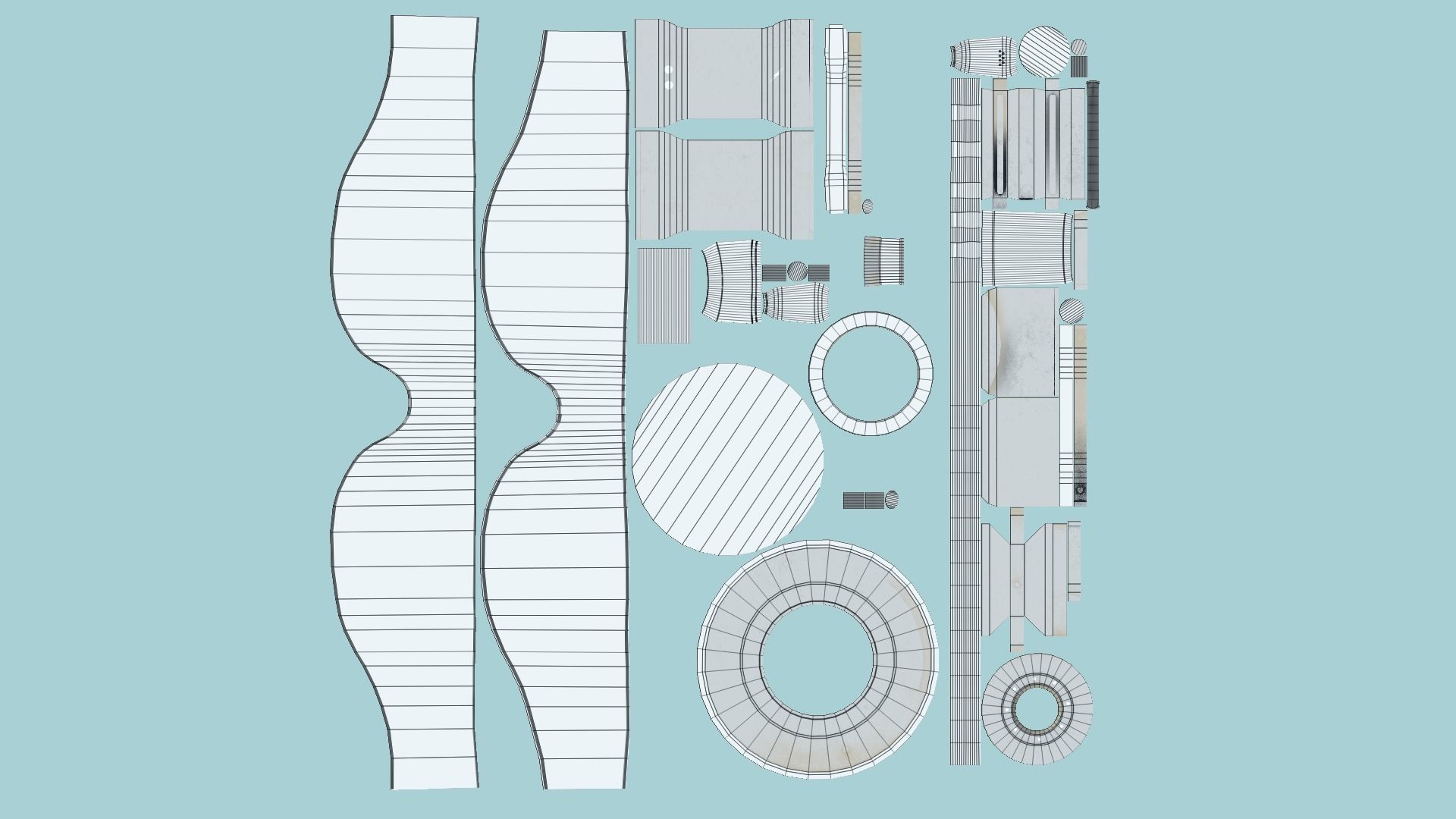 10 SciFi Glasses Model D - Character Design Fashion 3D Model Collection_63