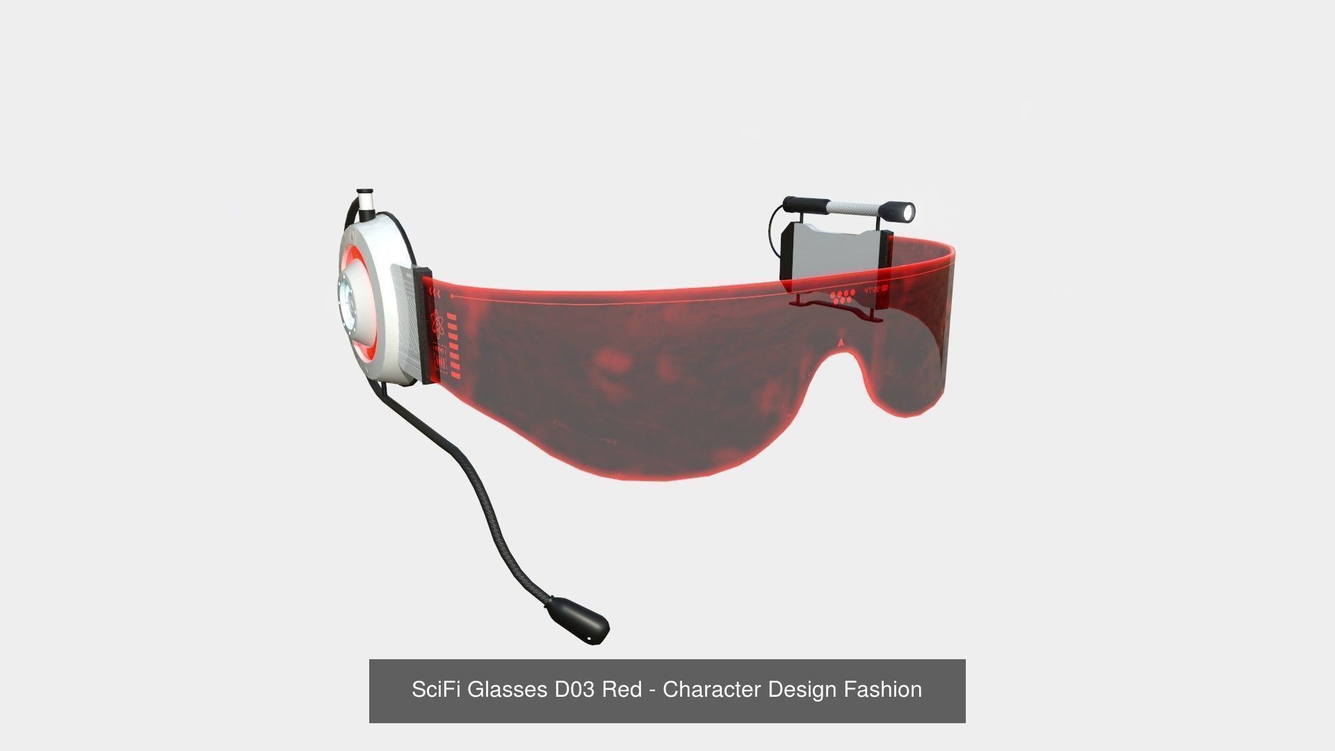 10 SciFi Glasses Model D - Character Design Fashion 3D Model Collection_4