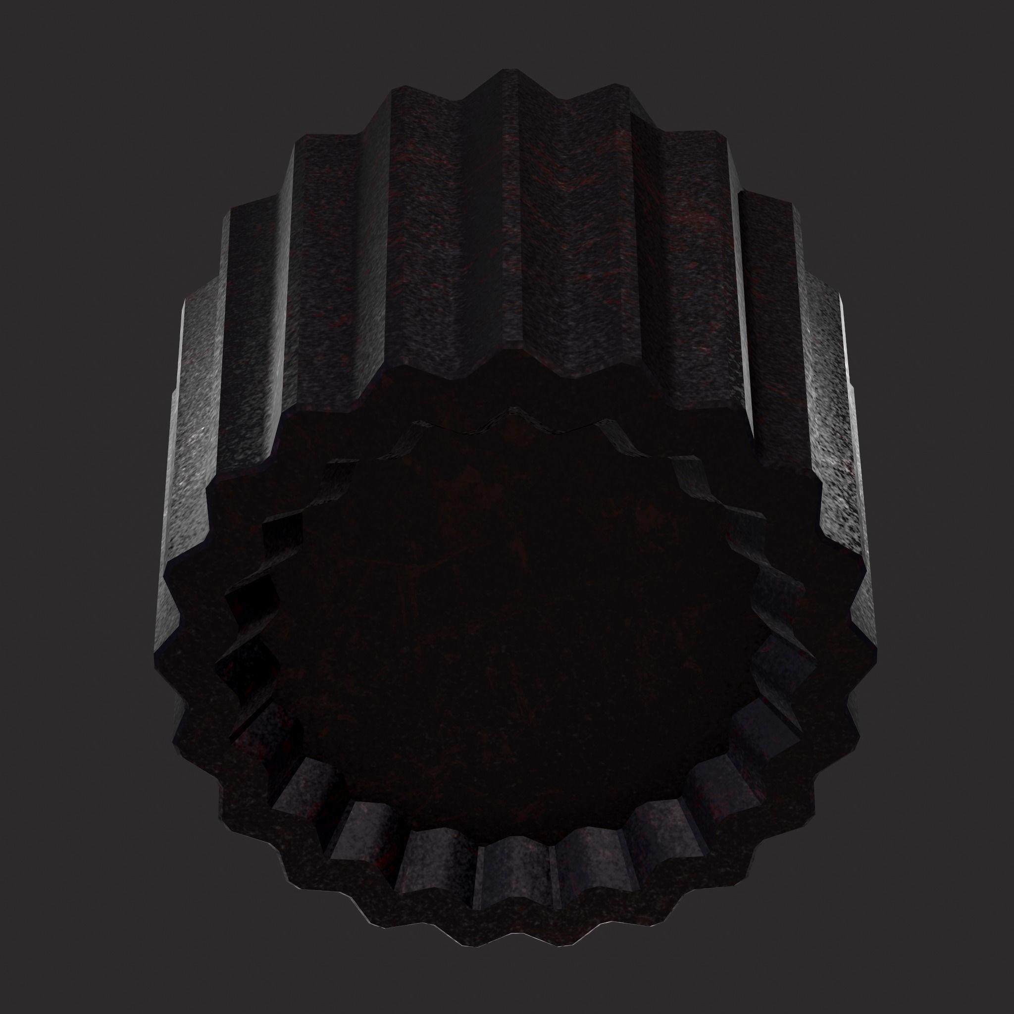 Valentines Bird Cupcake Low-poly 3D model_17