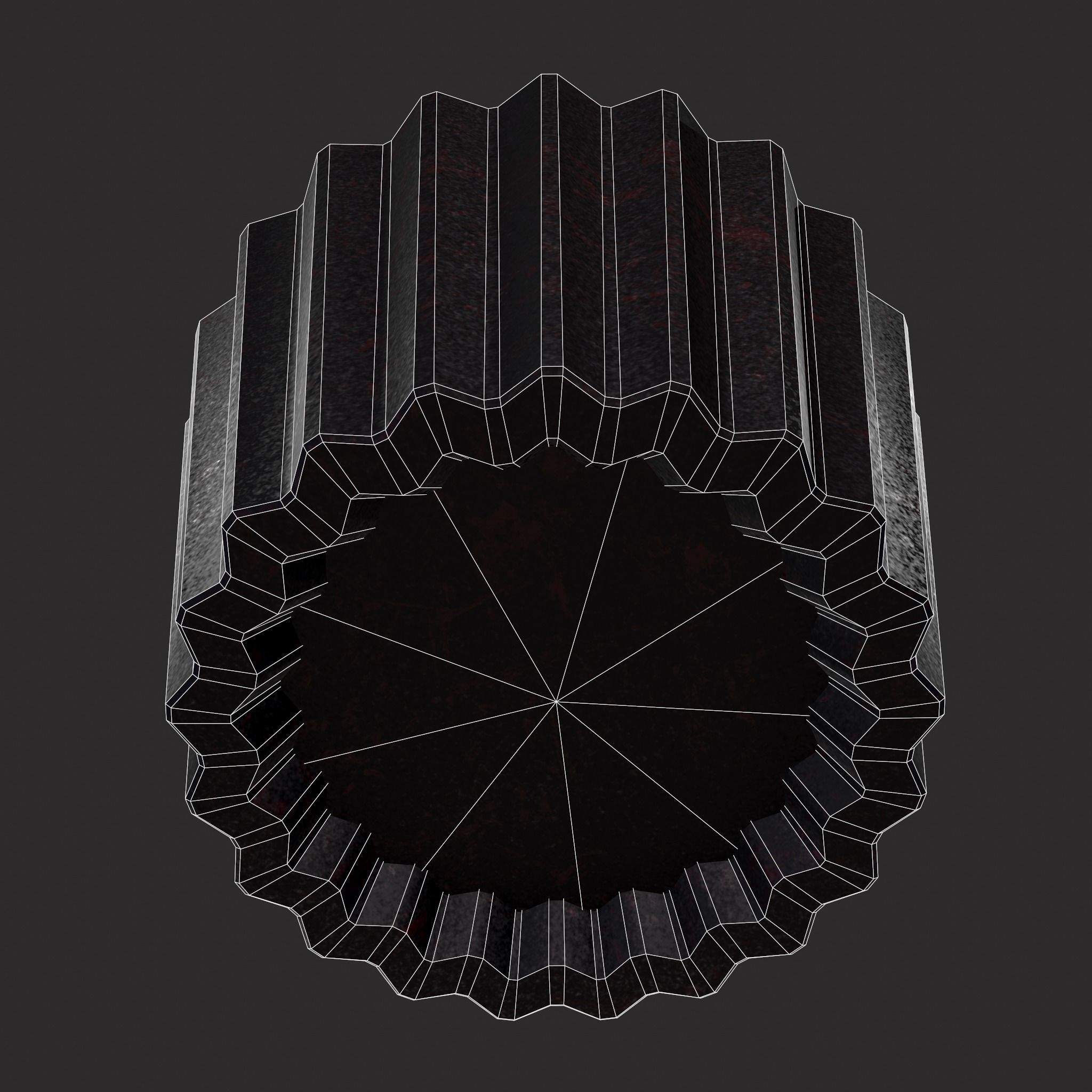 Valentines Bird Cupcake Low-poly 3D model_18