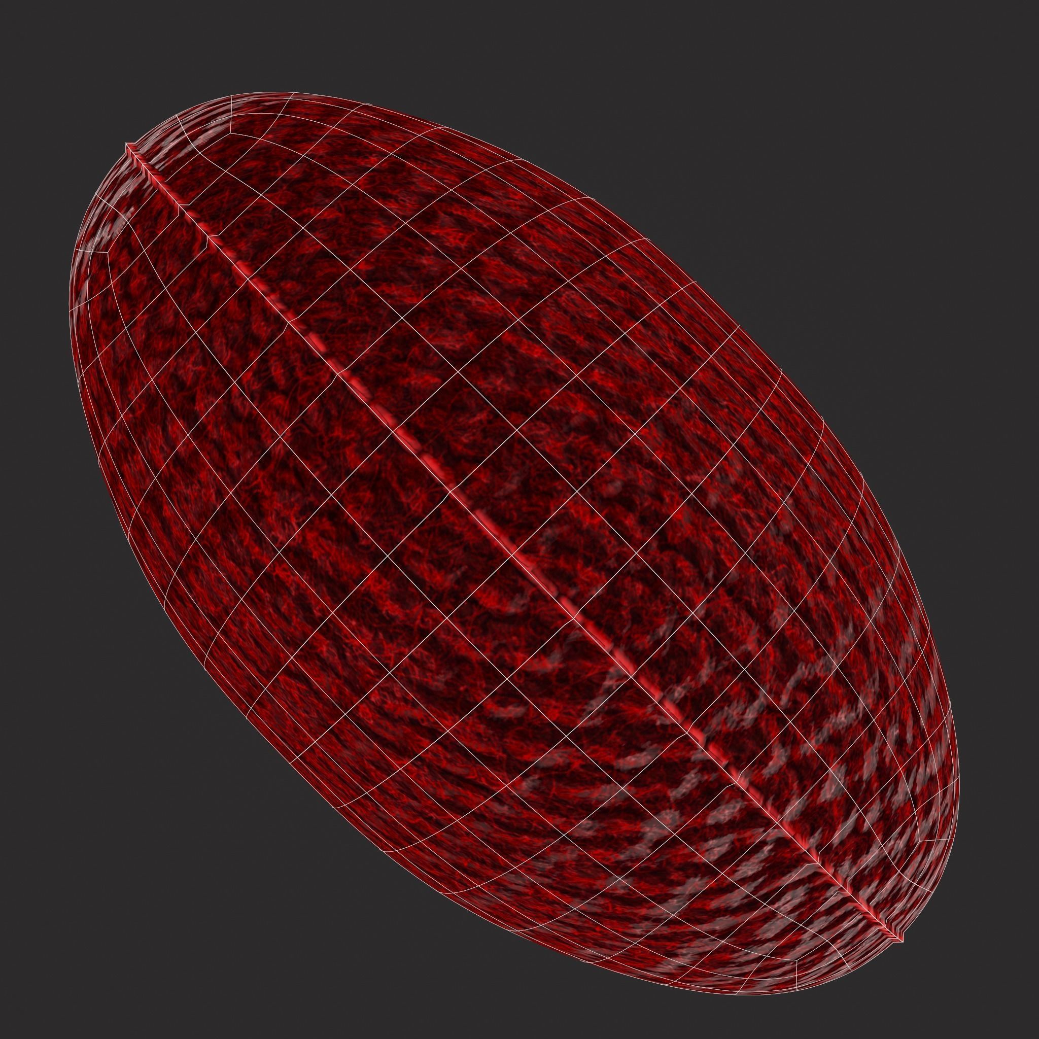 Knitted Heart Low-poly 3D model_18