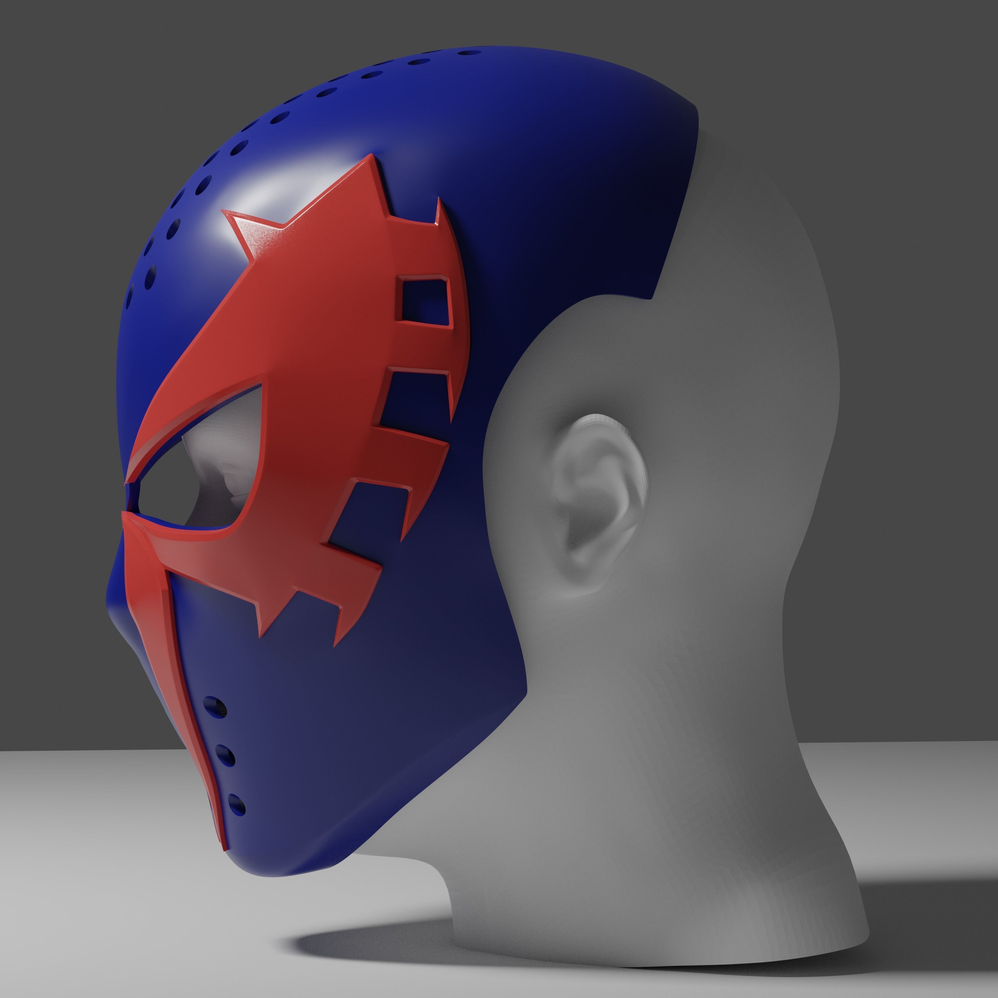 Spider-Man 2099 Faceshell 3D print model_2