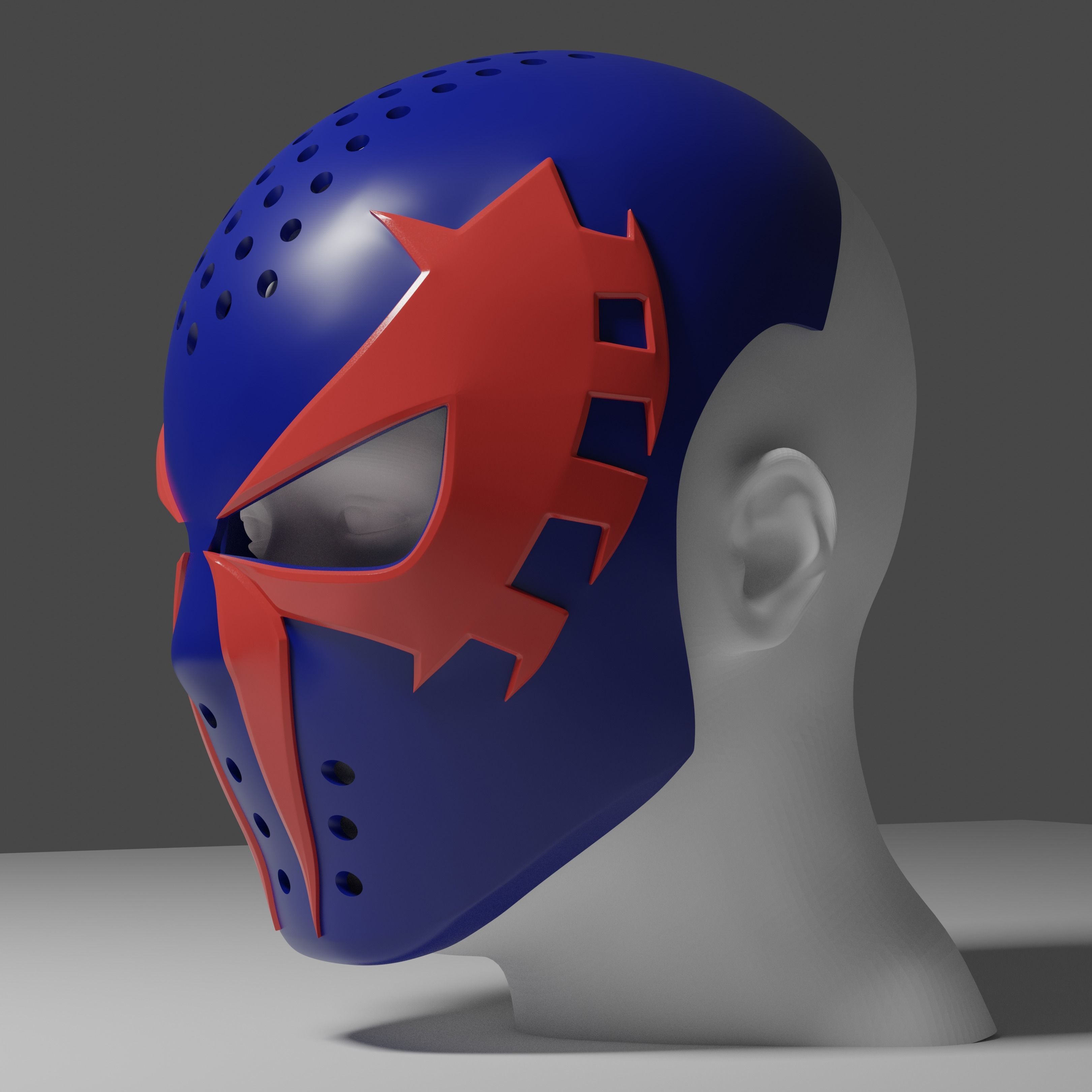 Spider-Man 2099 Faceshell 3D print model_1