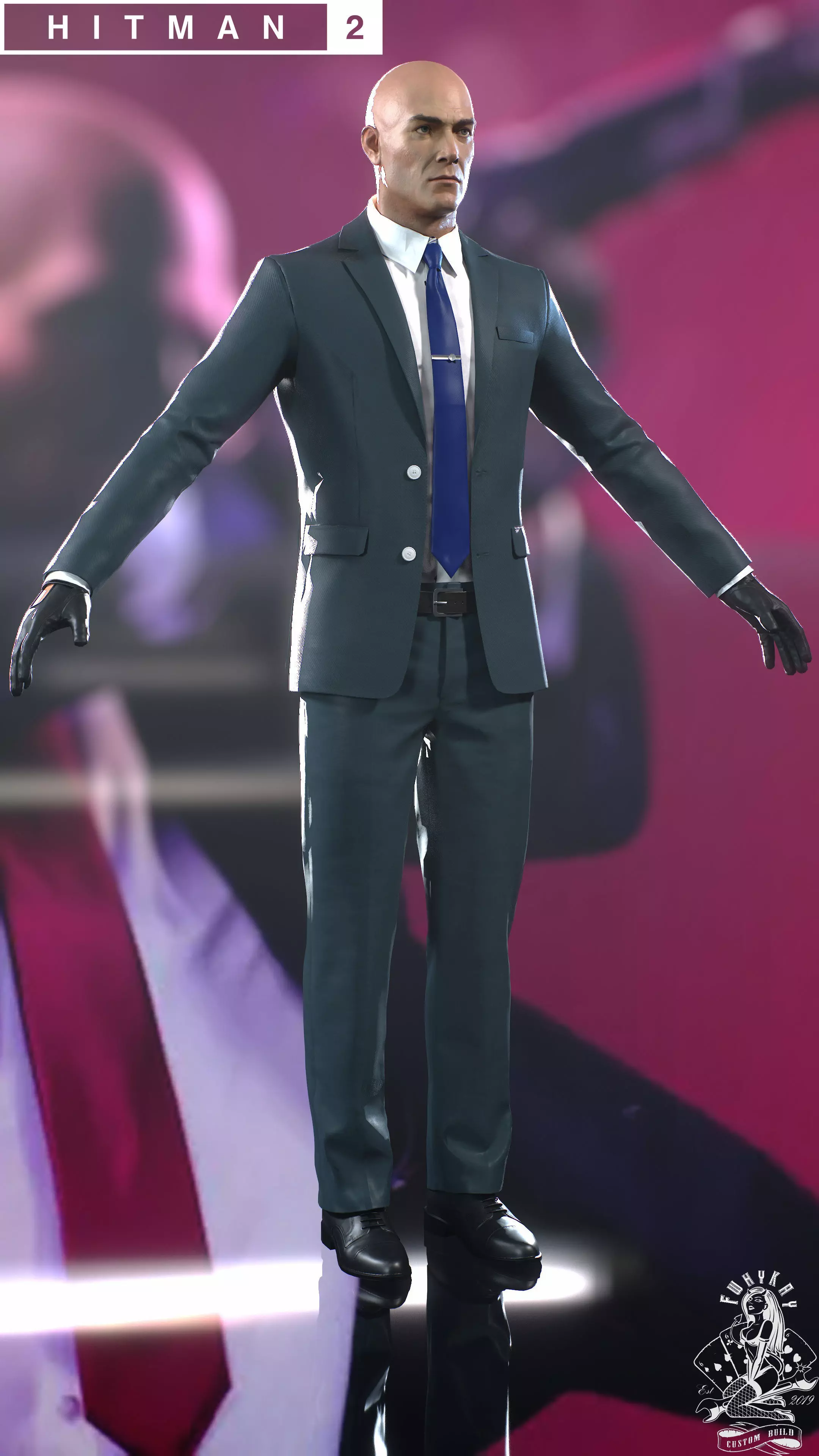 Hitman - man in suit 3D model