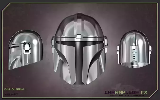 Din Djarin Helmet The Mandalorian Cosplay Armor 3D print model