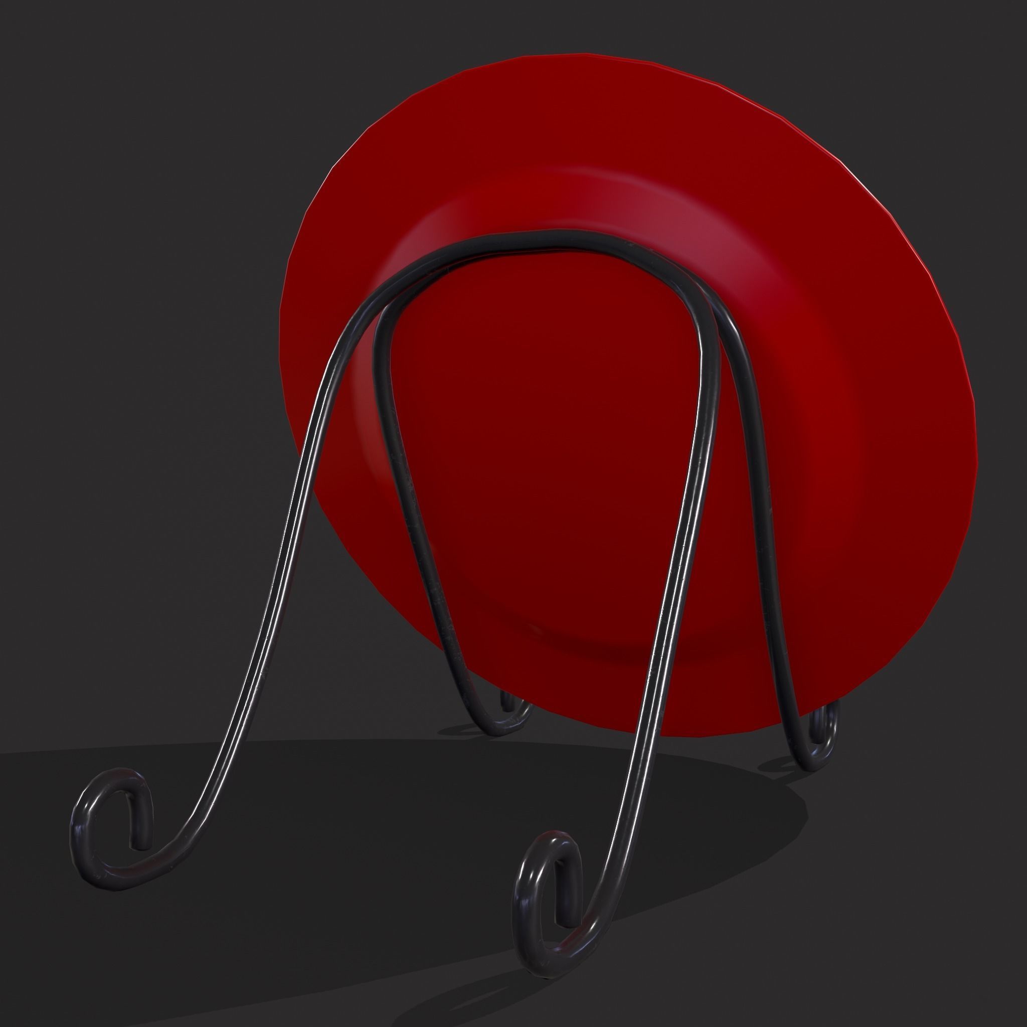 Valentines Day Decoration Plates Low-poly 3D model_14