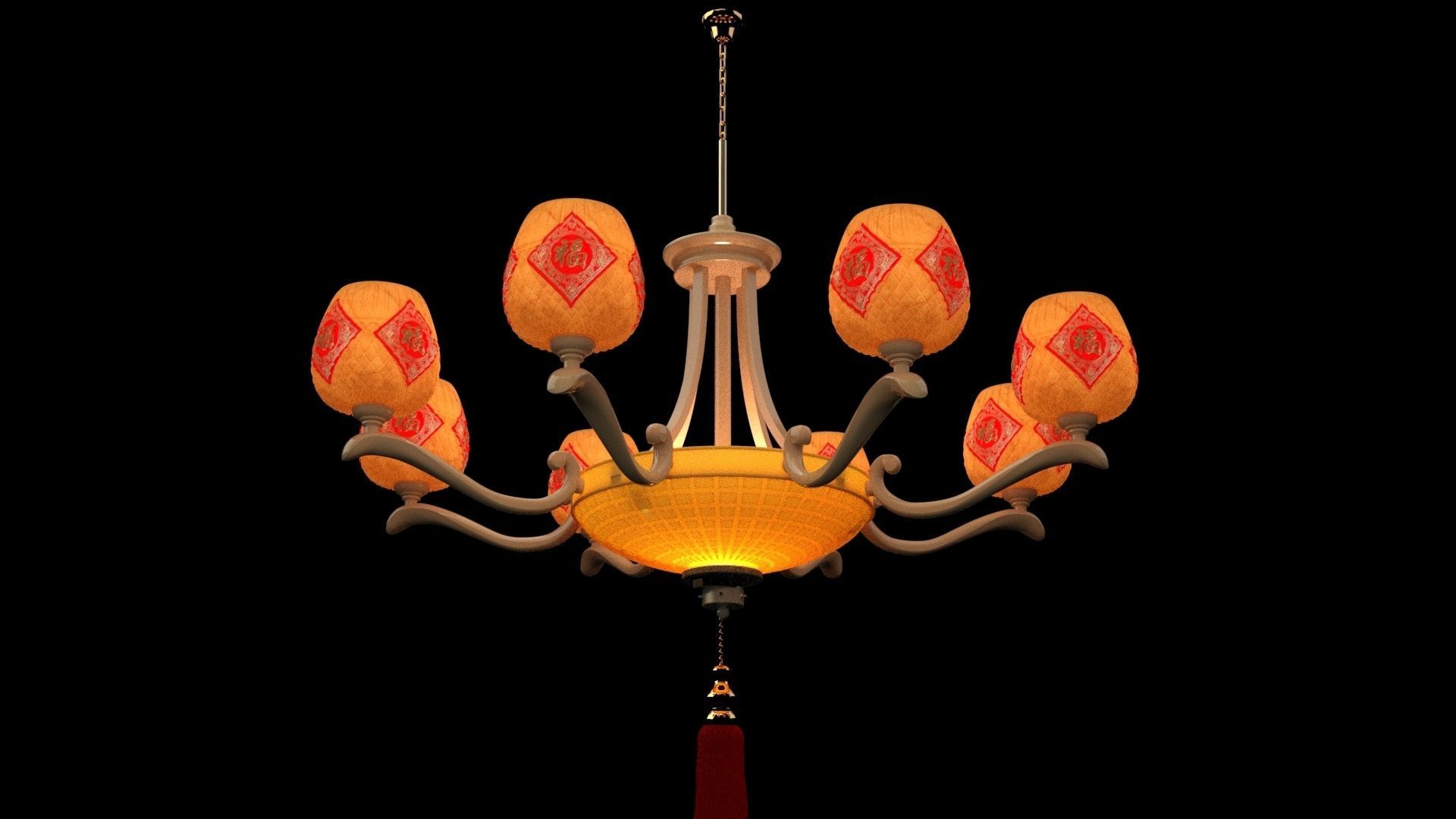 Chinese  lantern  3D model_5