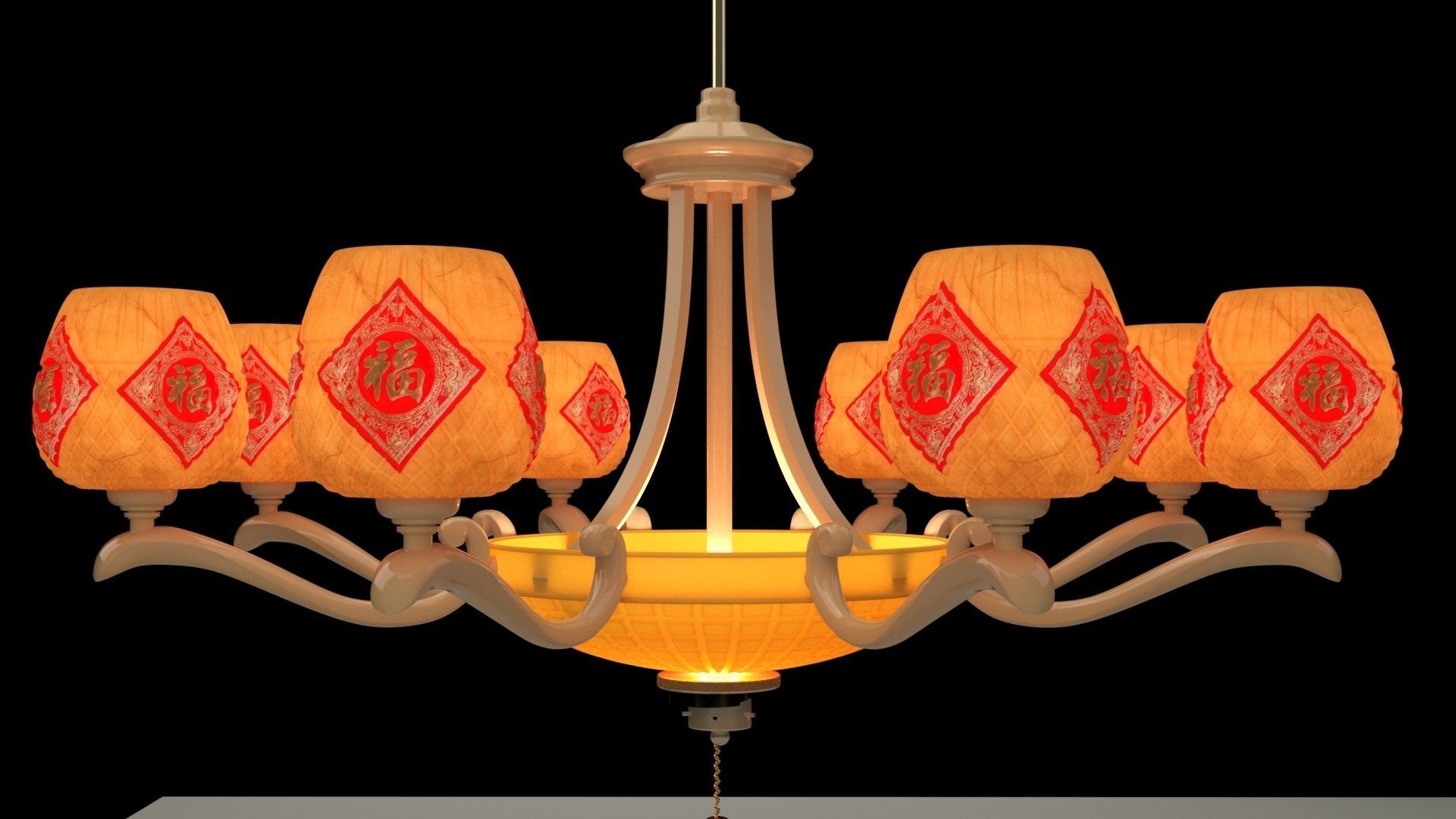 Chinese  lantern  3D model_1
