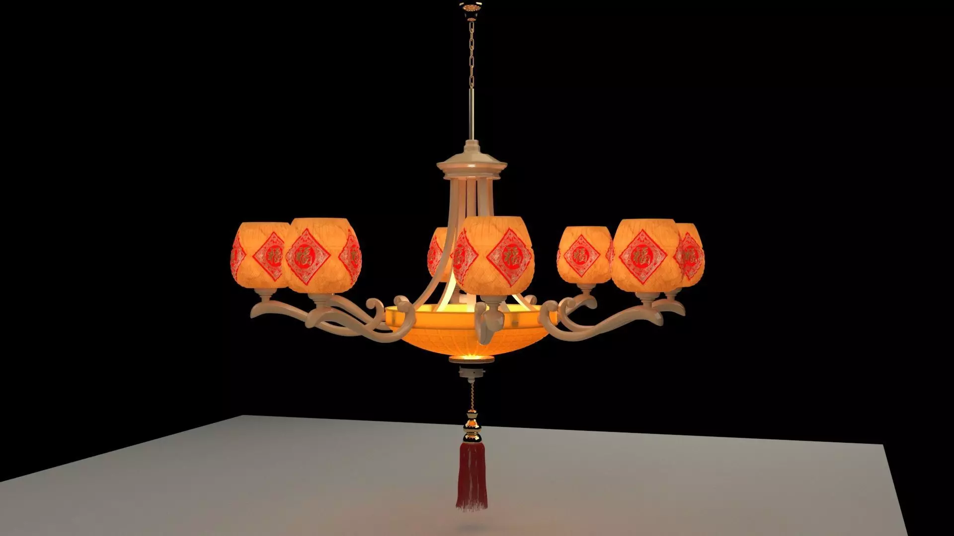 Chinese  lantern  3D model_0