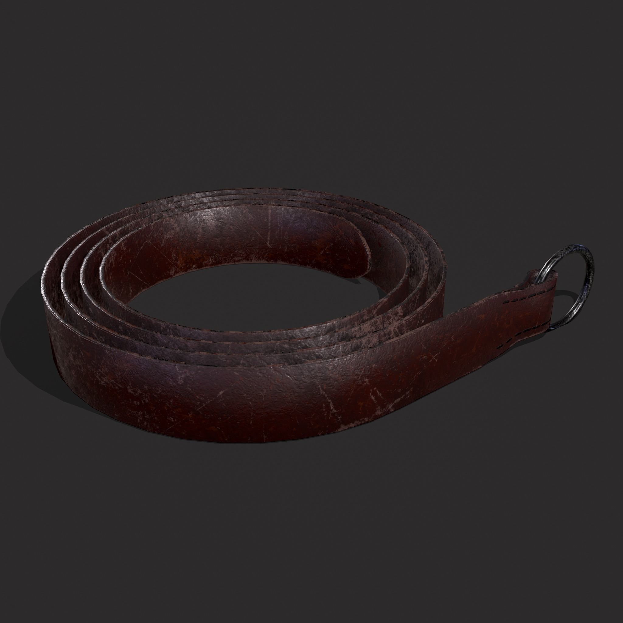 Iron Ring Belt  Low-poly 3D model_17