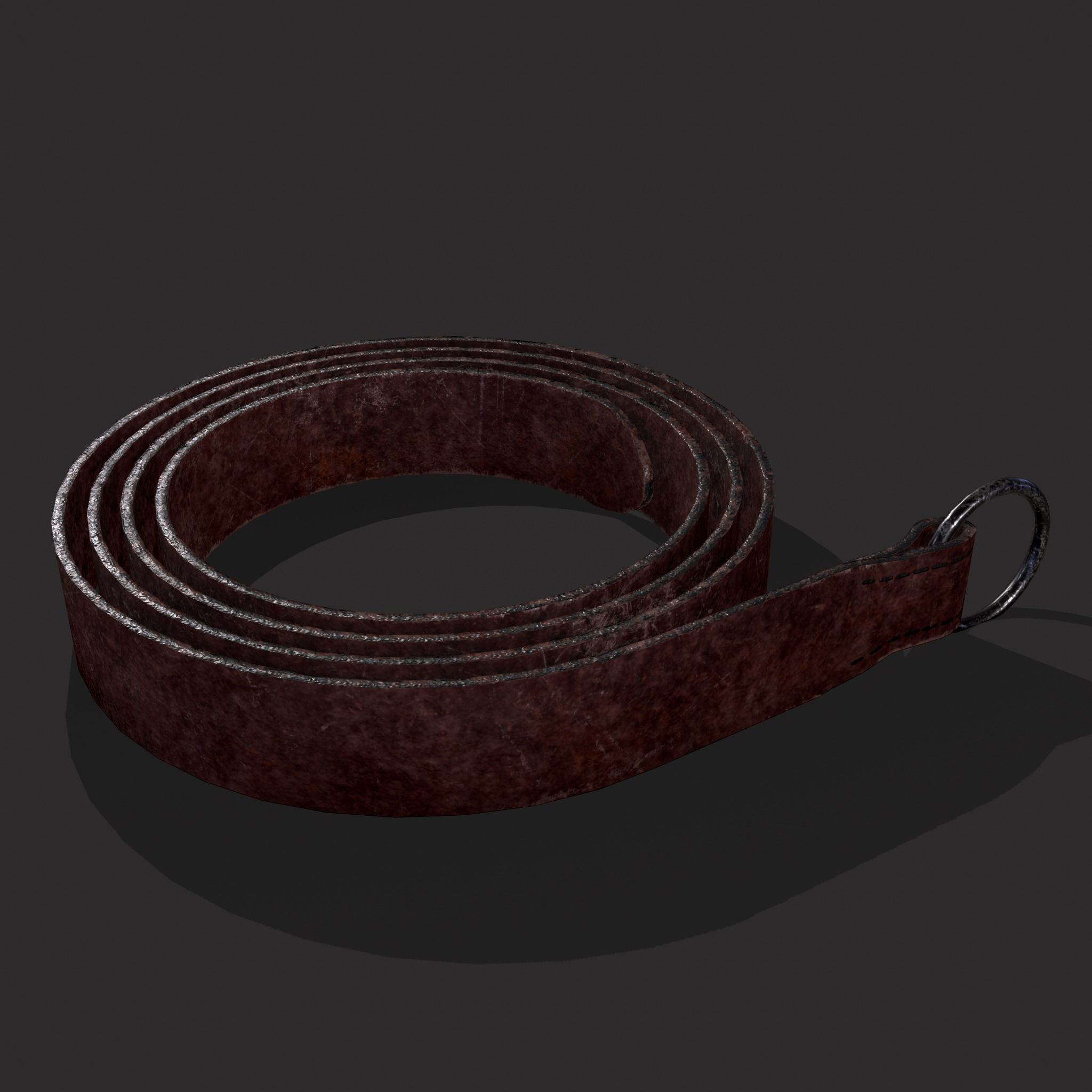 Iron Ring Belt  Low-poly 3D model_3