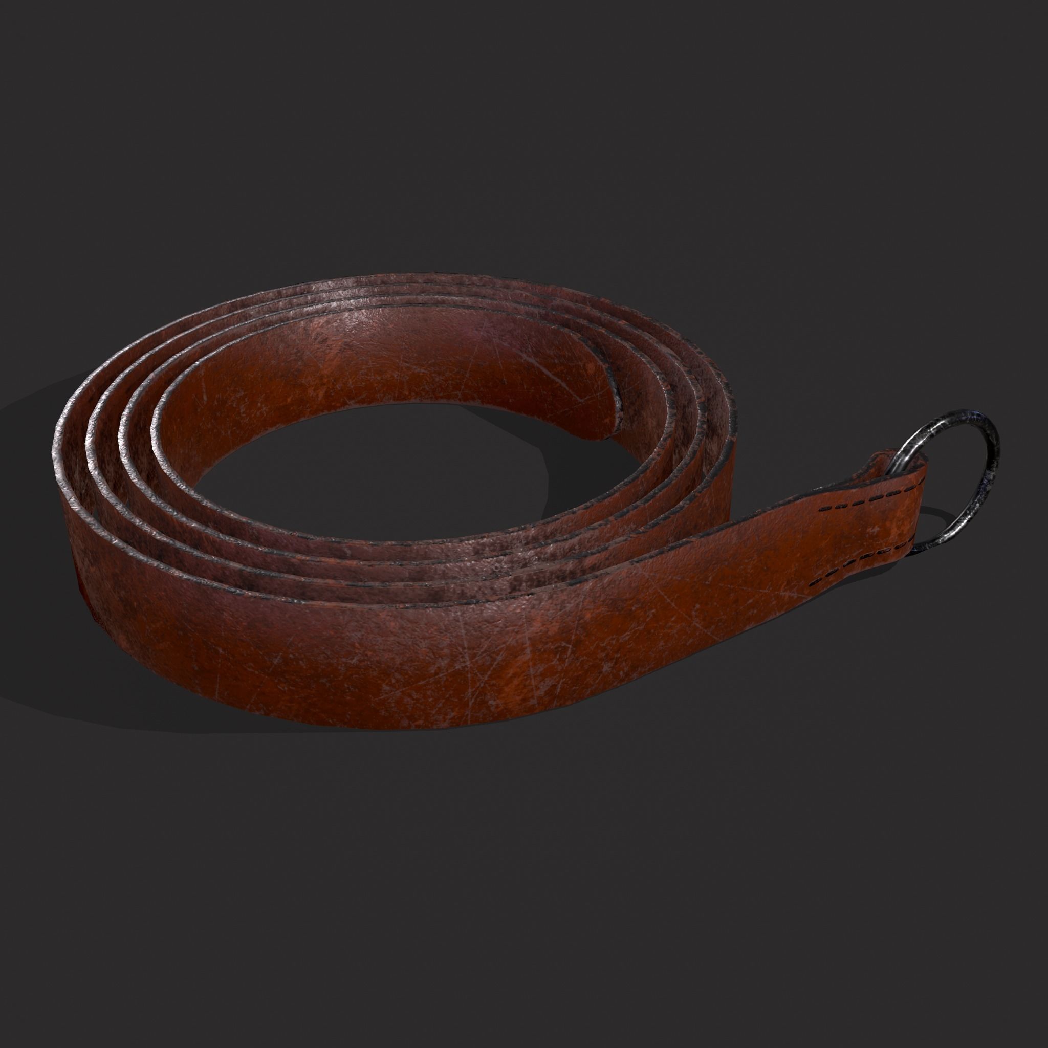 Iron Ring Belt  Low-poly 3D model_23