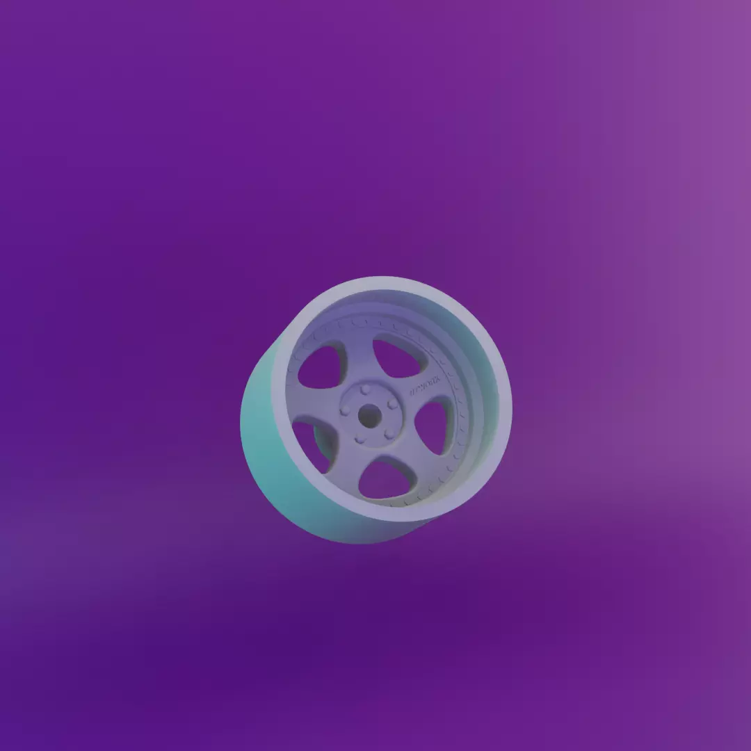 High Quality RIMS For Hot Wheels - Style 1 offset 3D print model_0